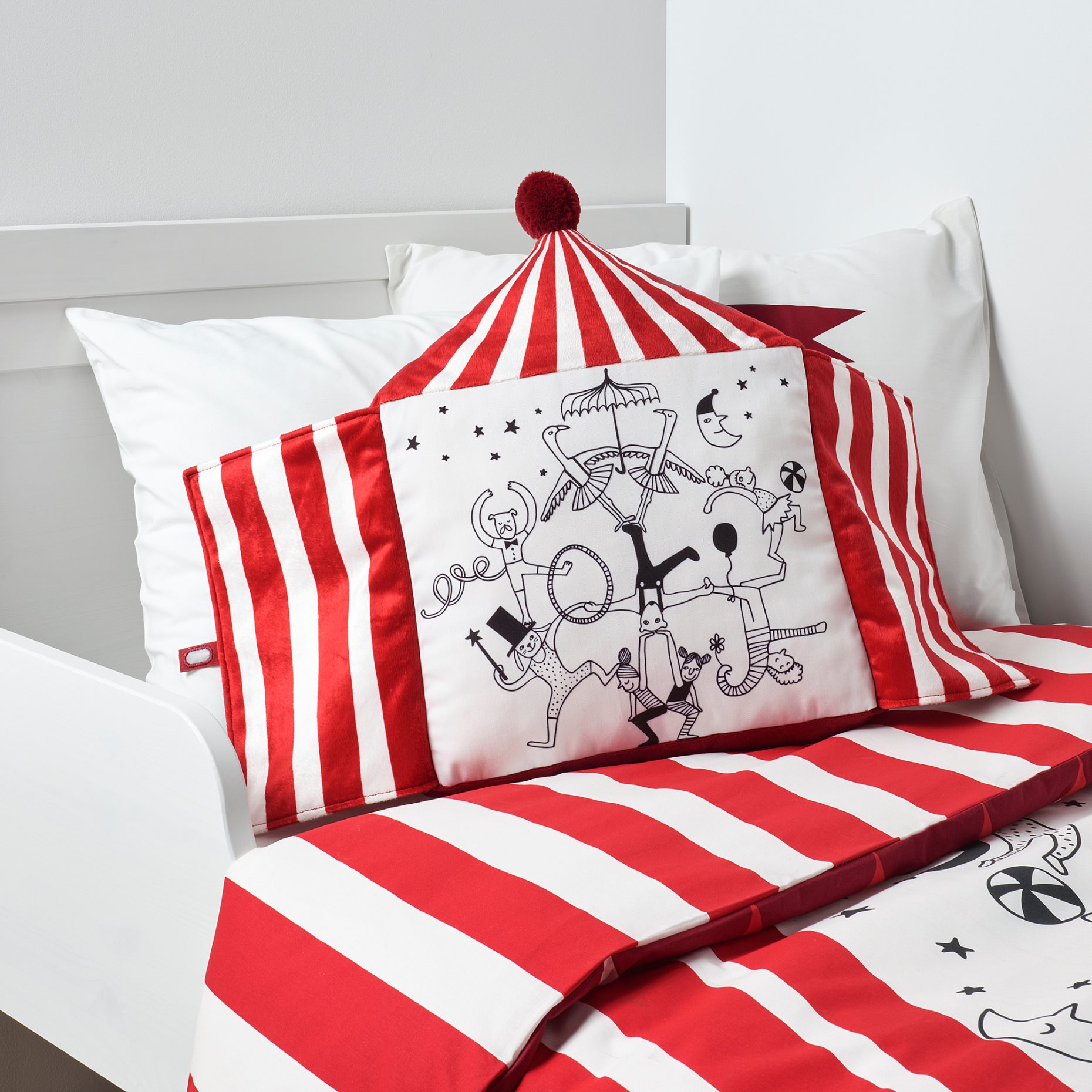 BUSENKEL, cushion/circus tent shape, 48x37 cm, 405.231.82