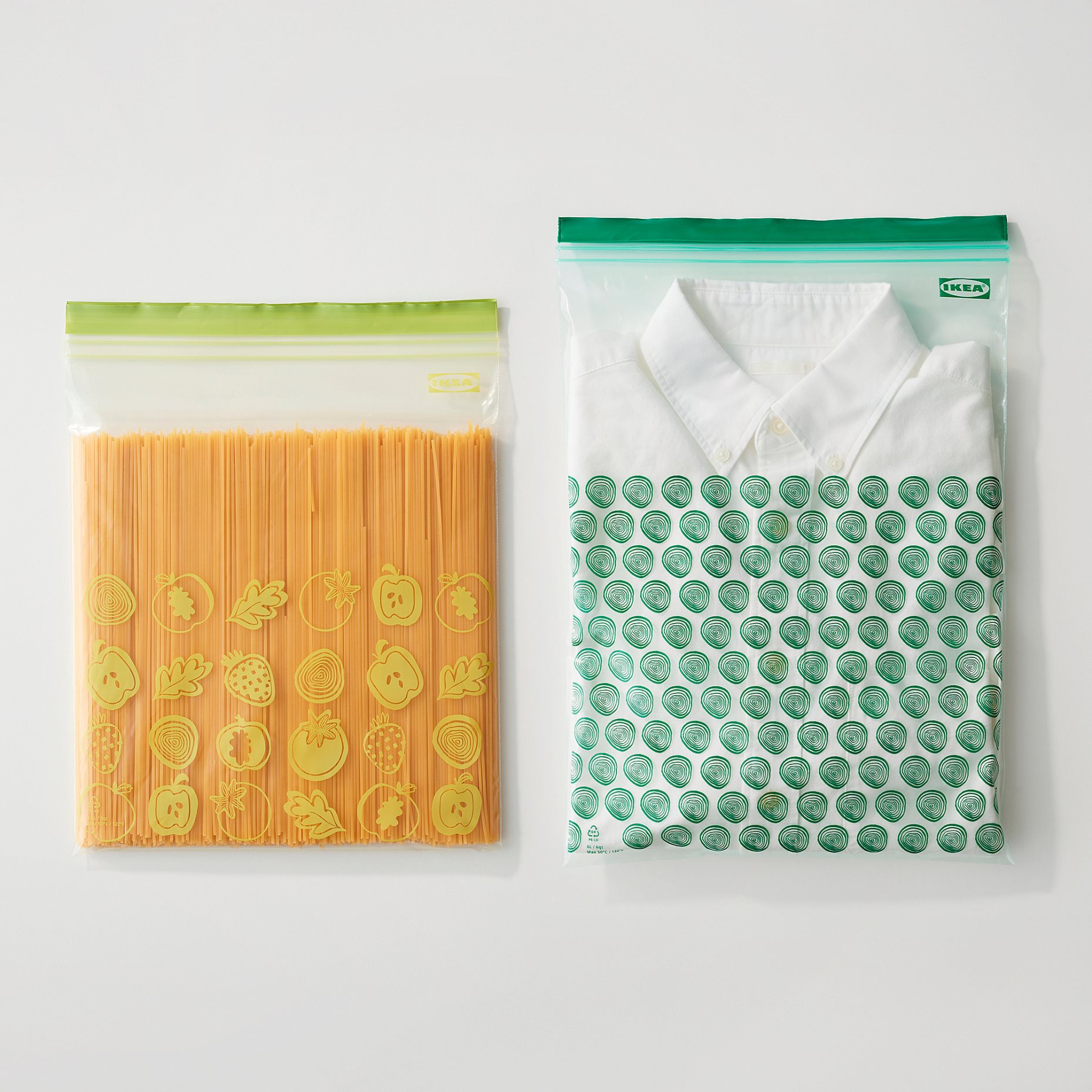 ISTAD, resealable bag patterned, 30 pack, 405.256.85