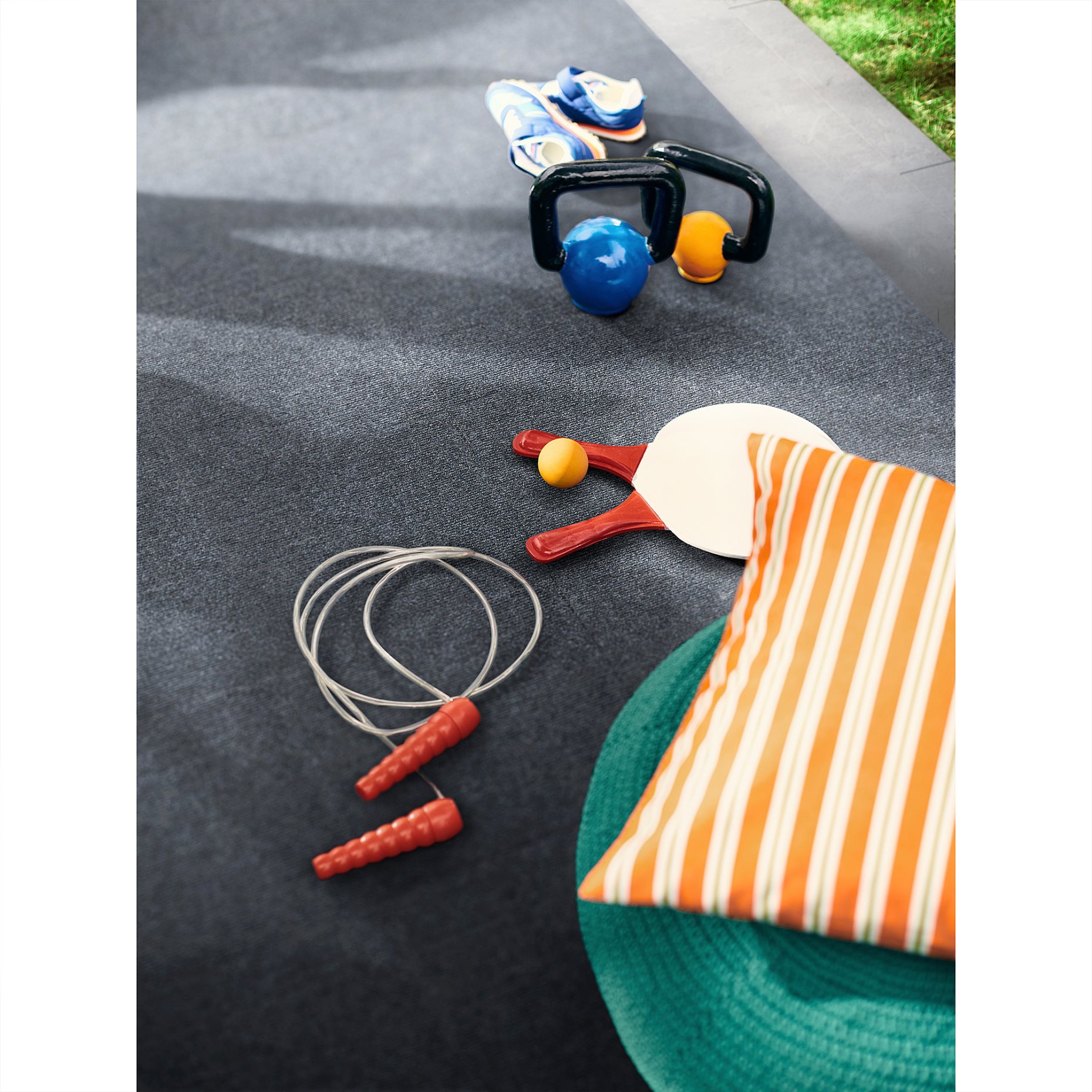 RUNNEN, floor decking/textile/outdoor, 0.81 m², 405.577.99