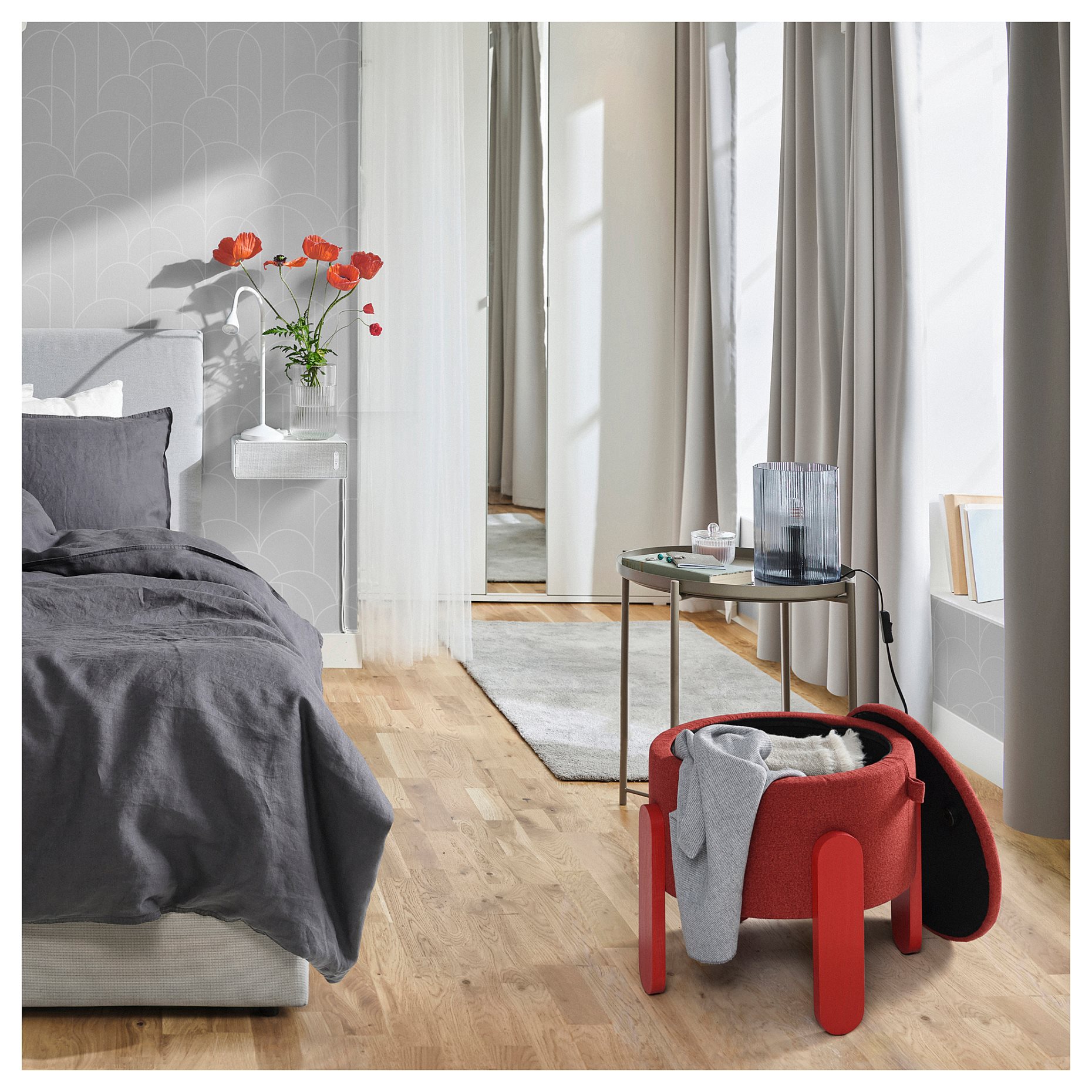 FORLUNDA, pouffe with storage, 405.702.44