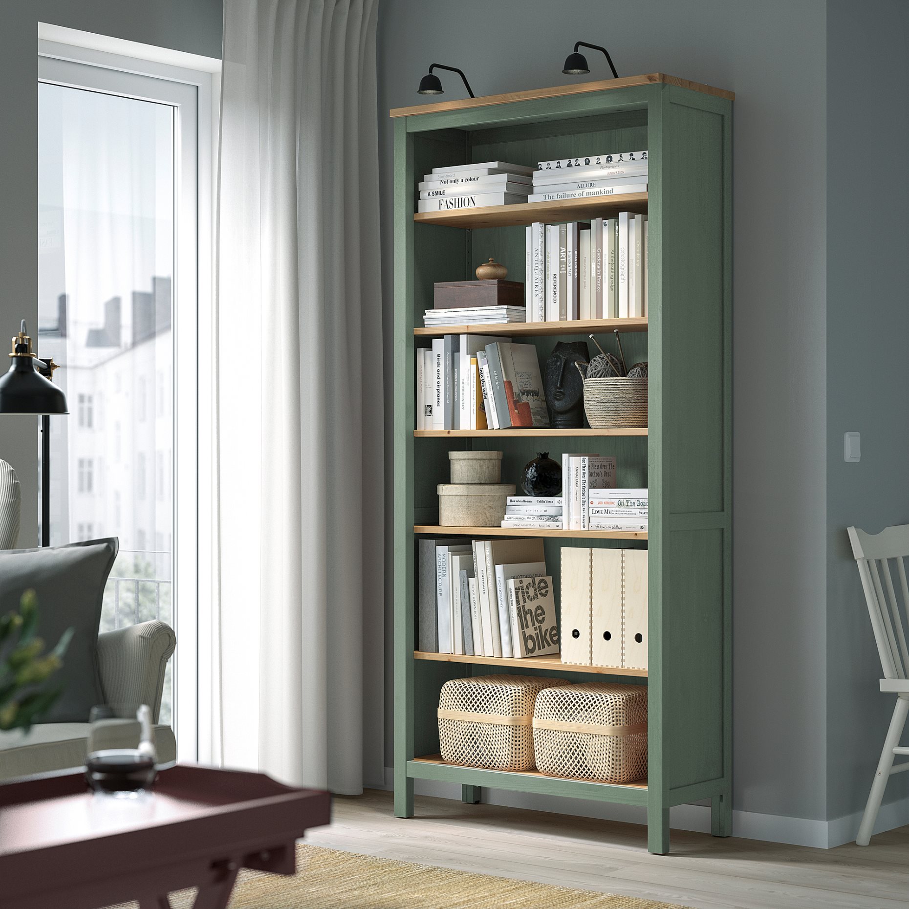 HEMNES, βιβλιοθήκη, 90x197 cm, 405.961.59