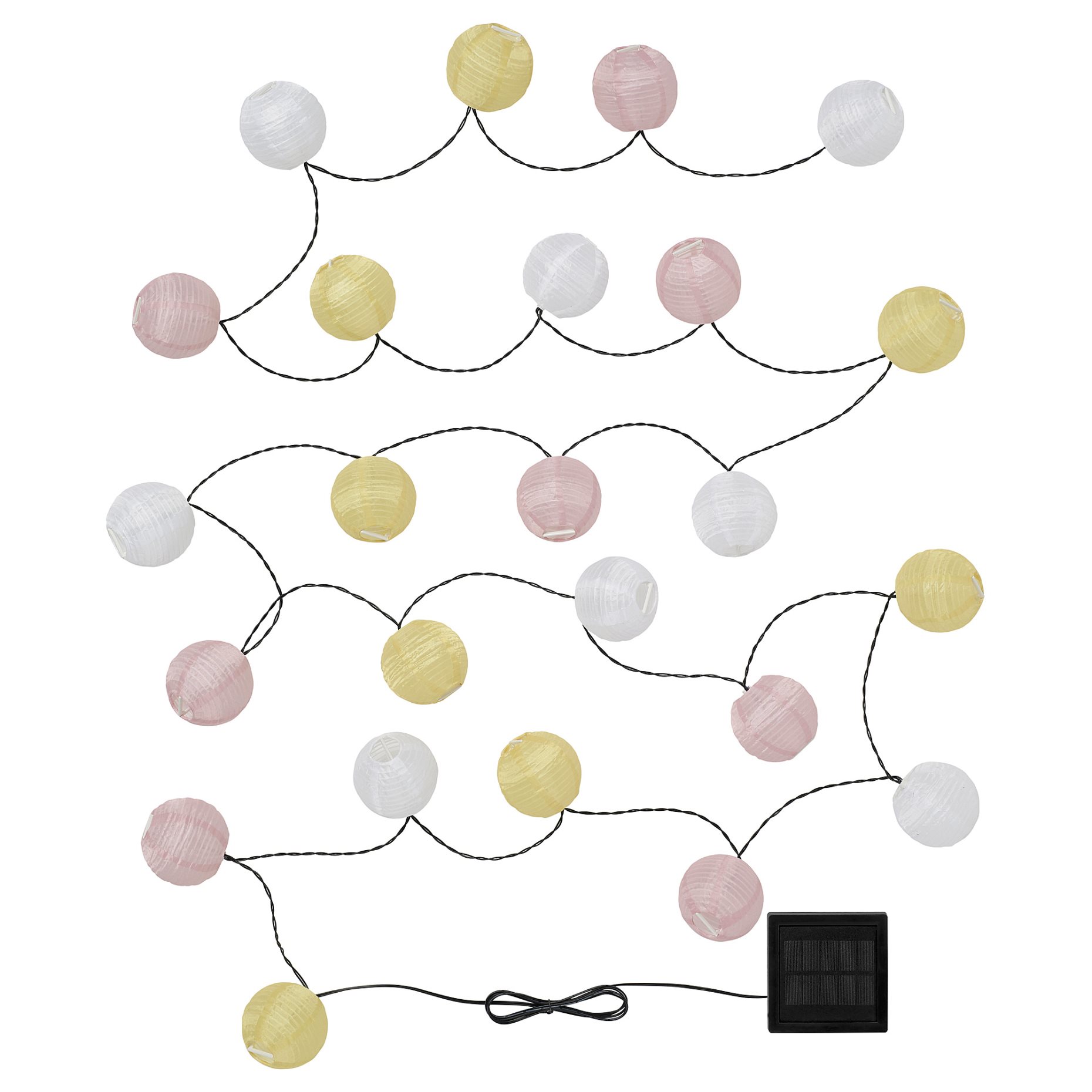 SOLVINDEN, solar-powered lighting chain with built-in LED light source/24 lights, 406.151.72