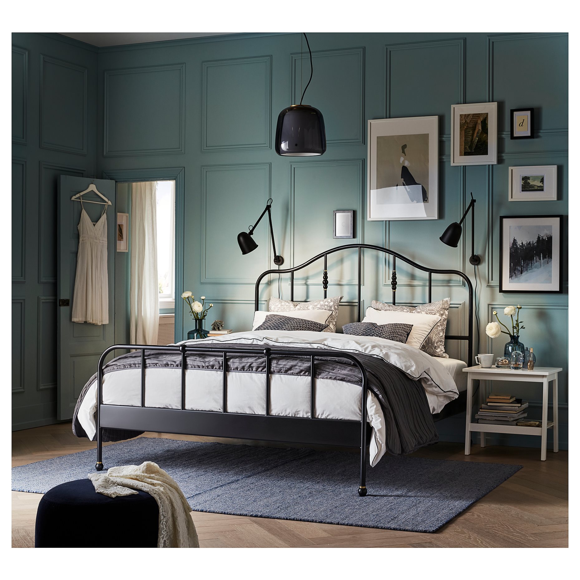 SAGSTUA, bed frame, 140X200 cm, 492.689.07