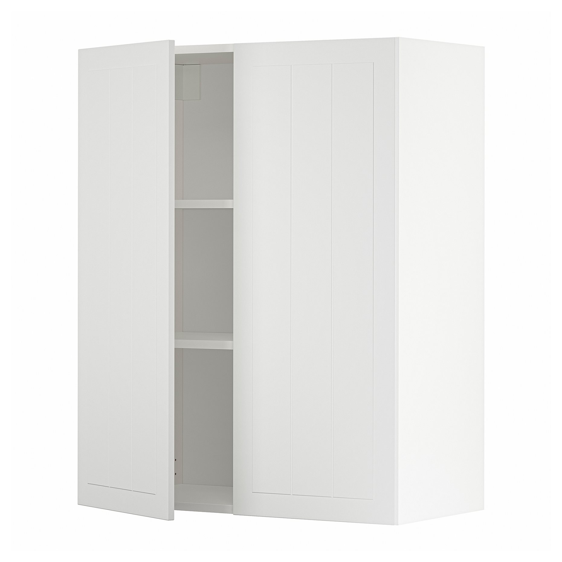 METOD, wall cabinet with shelves/2 doors, 80x100 cm, 494.626.88