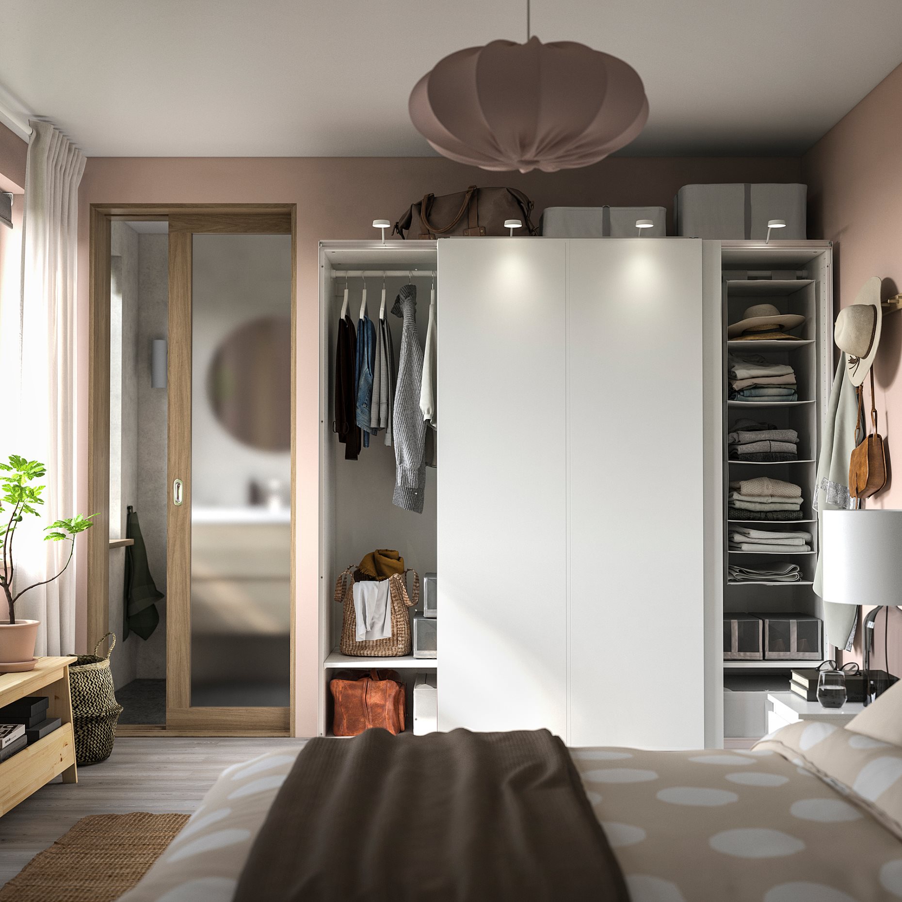 PAX/HASVIK, wardrobe combination, 200x66x201 cm, 495.025.47