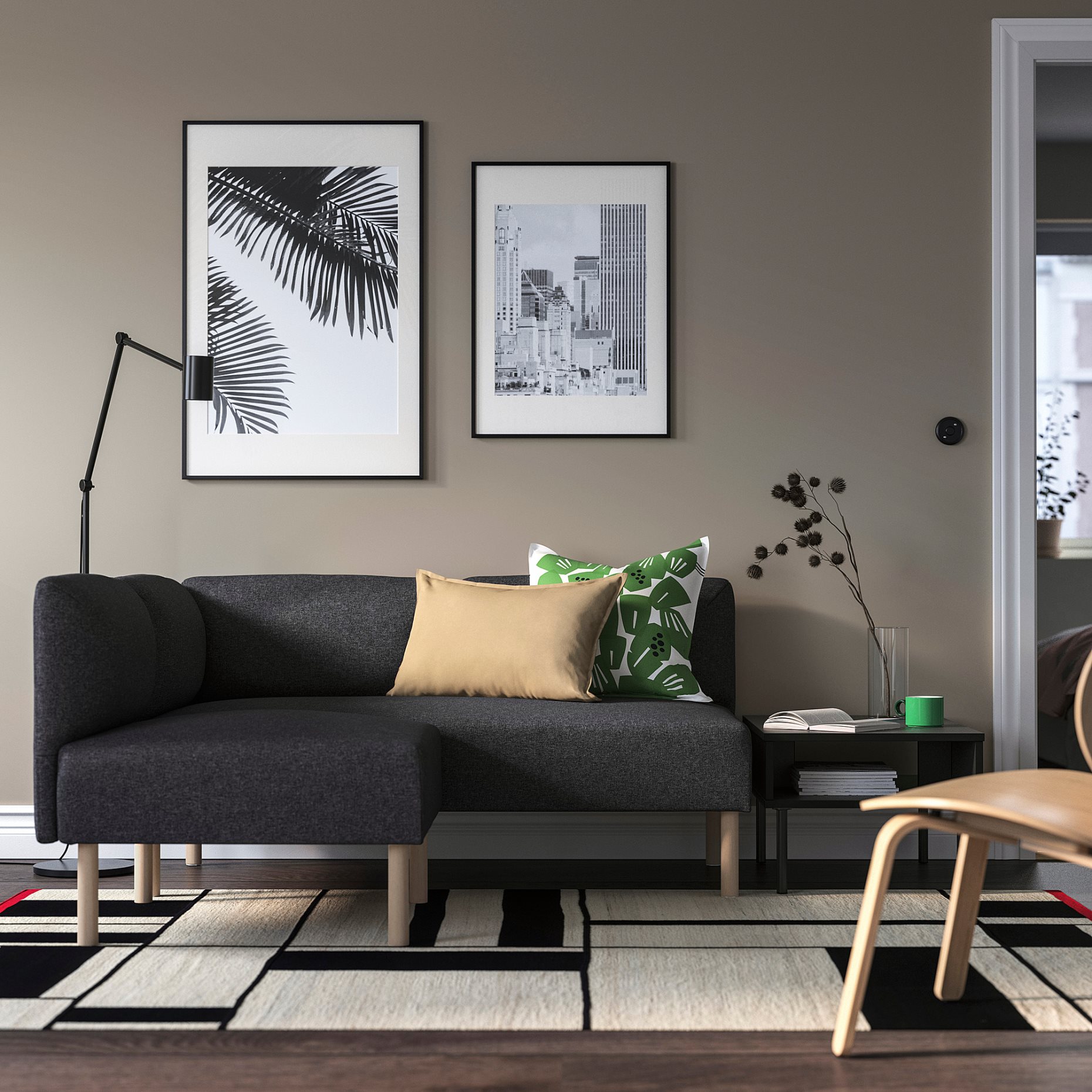 LILLEHEM, modular corner sofa, 2-seat, 495.363.02