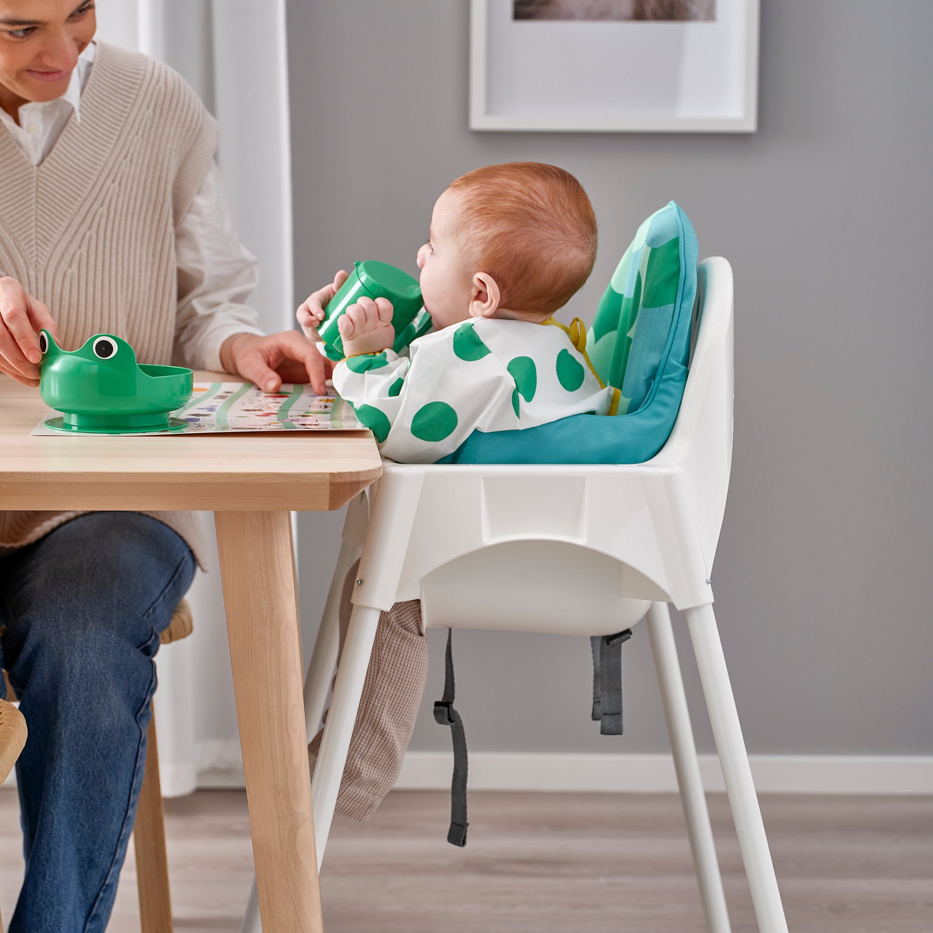 ANTILOP, highchair with safety belt, 495.975.12