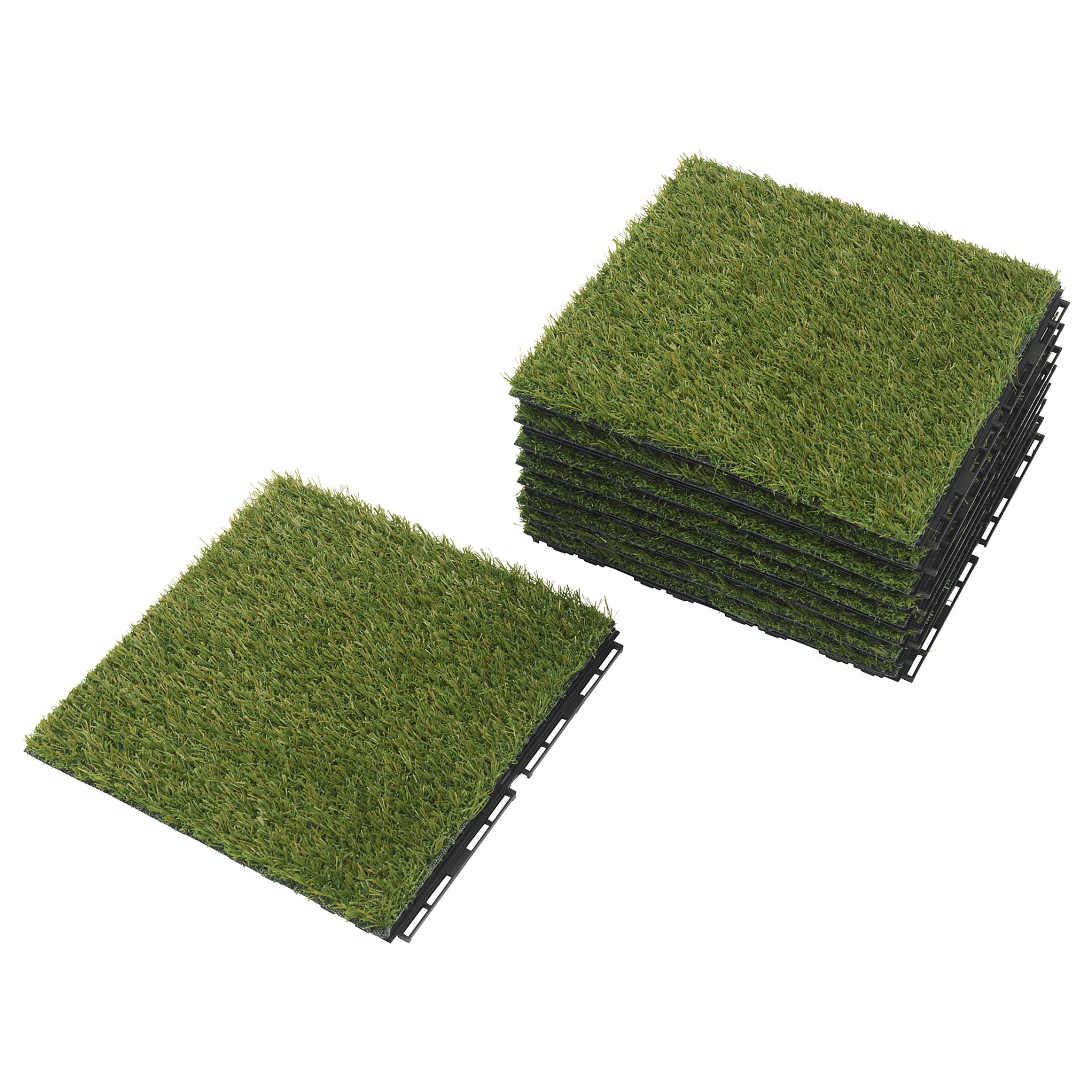 RUNNEN, floor decking, outdoor, 9 pack,artificial grass, 503.131.31