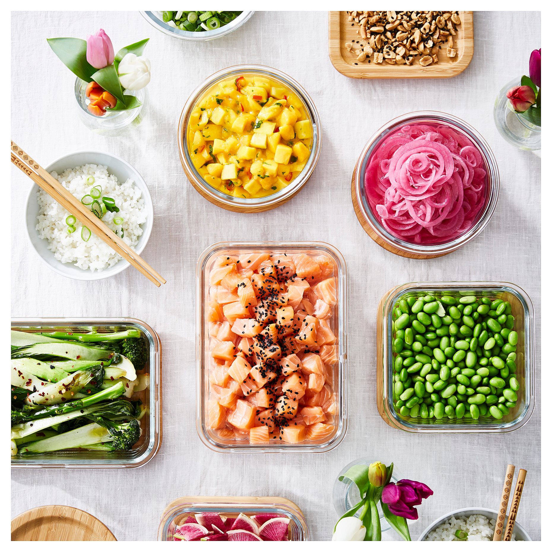 IKEA 365+, food container round/glass, 400 ml, 503.591.95