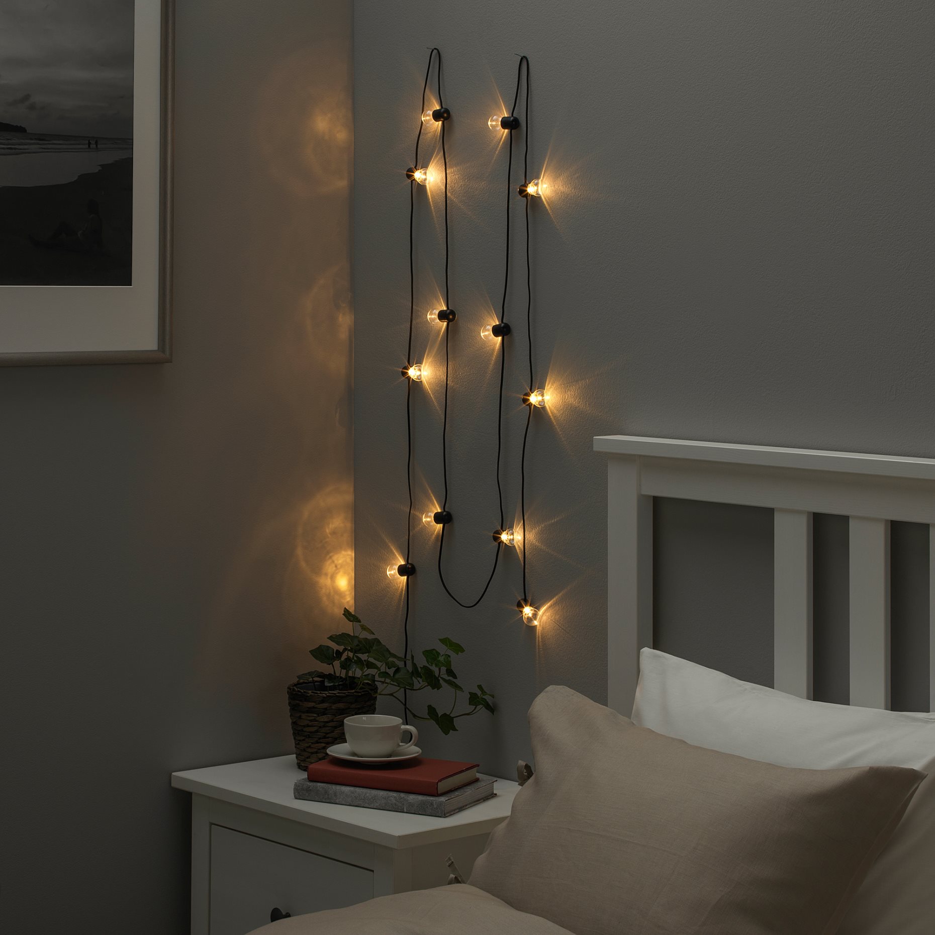 BLÖTSNÖ, LED lighting chain 12 light indoor battery-op, 504.015.09