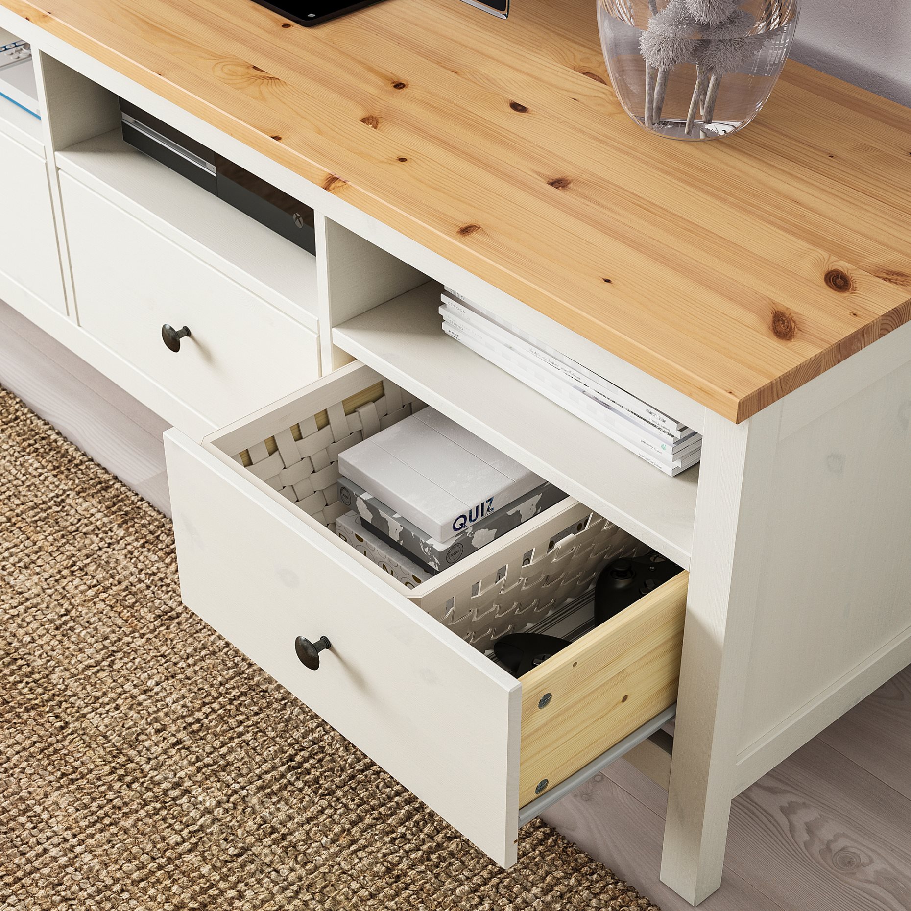 HEMNES, έπιπλο TV, 504.135.26