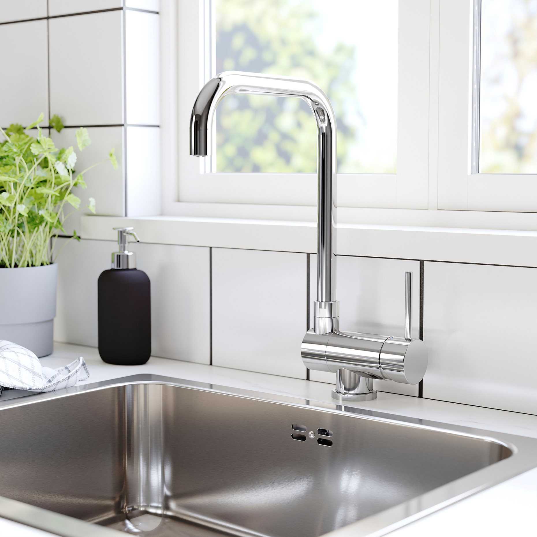 JUTTERN, Kitchen mixer tap, foldable, 504.280.71