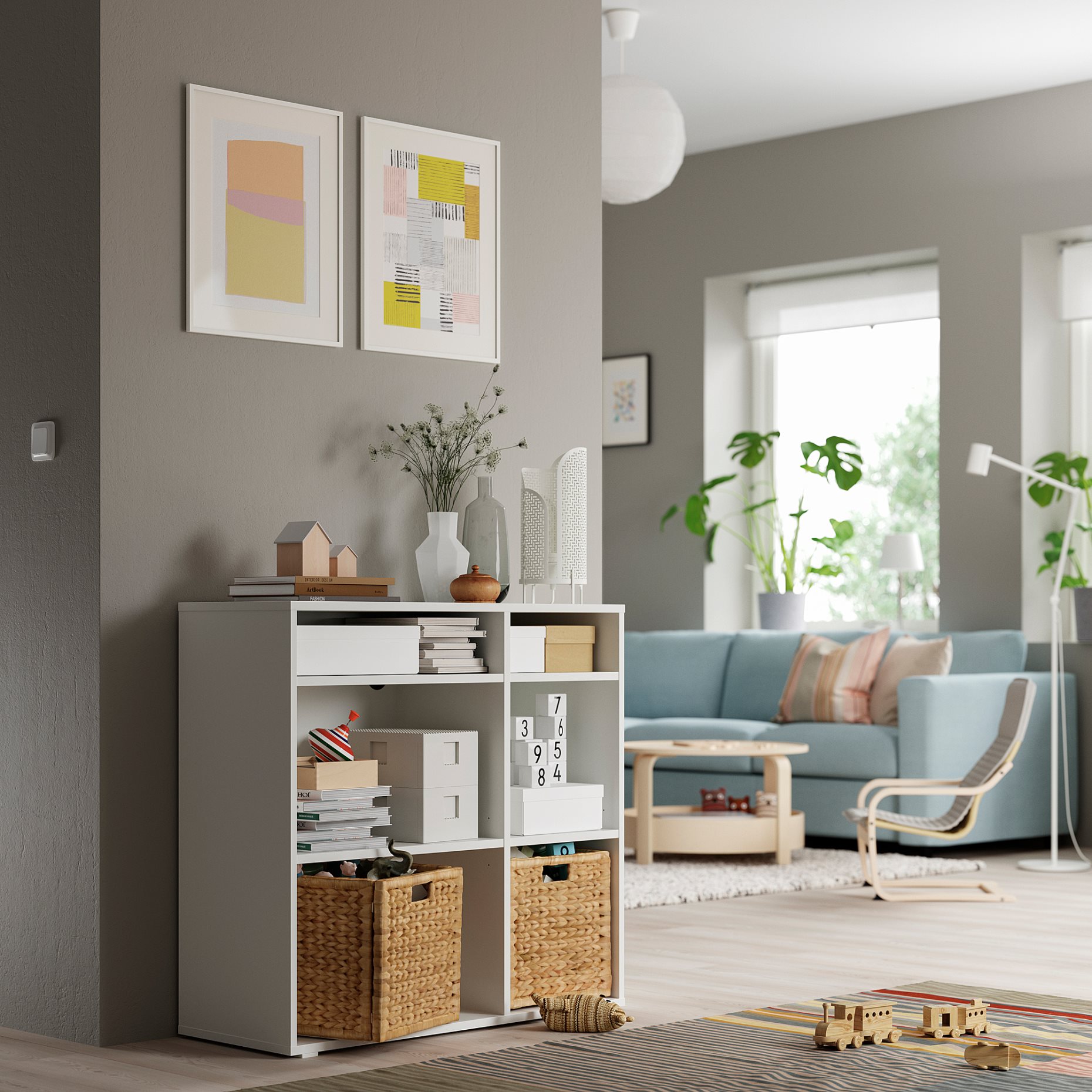 VIHALS, ραφιέρα με 4 ράφια, 95x37x90 cm, 504.832.89