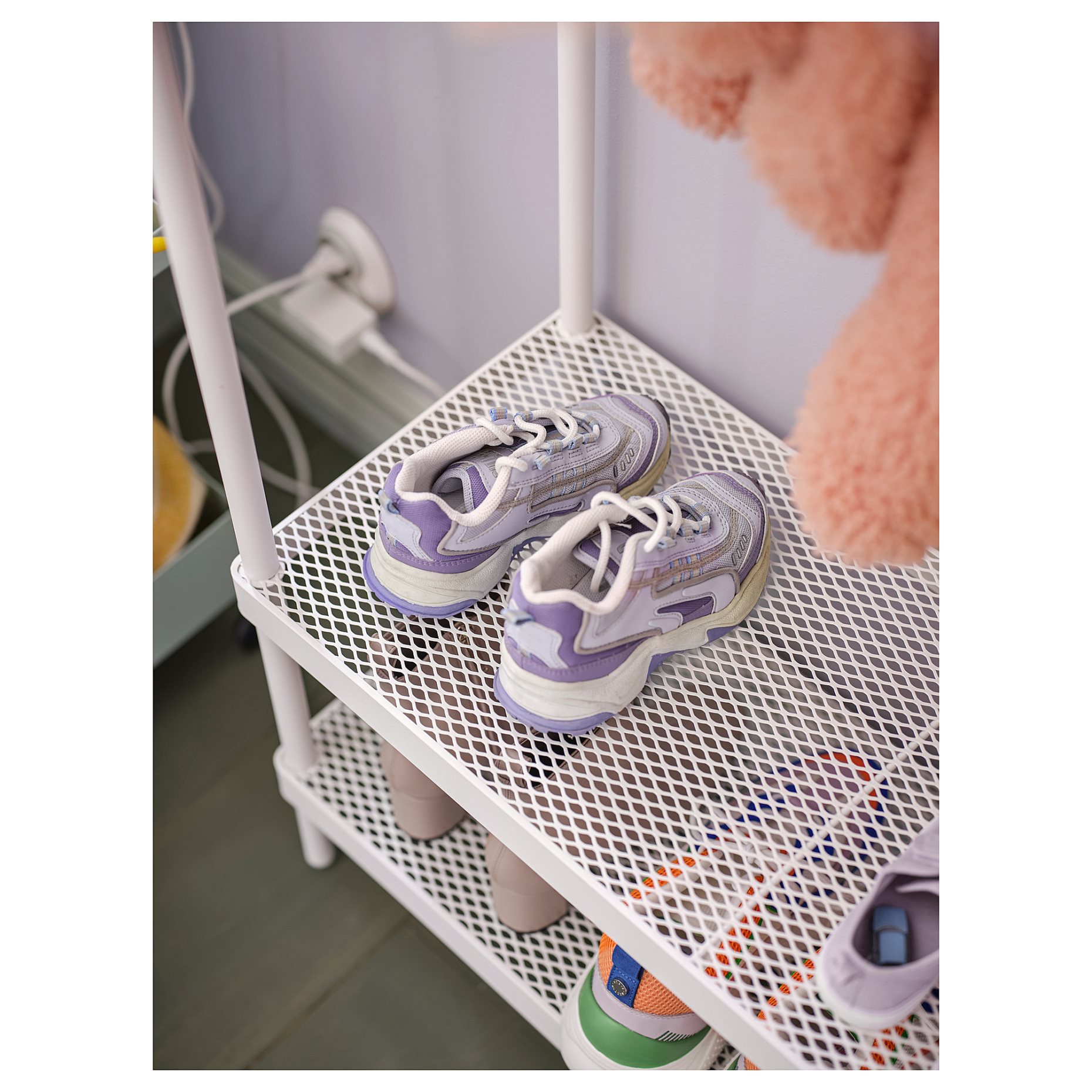 MACKAPÄR, coat rack with shoe storage unit, 78x32x200 cm, 505.309.88
