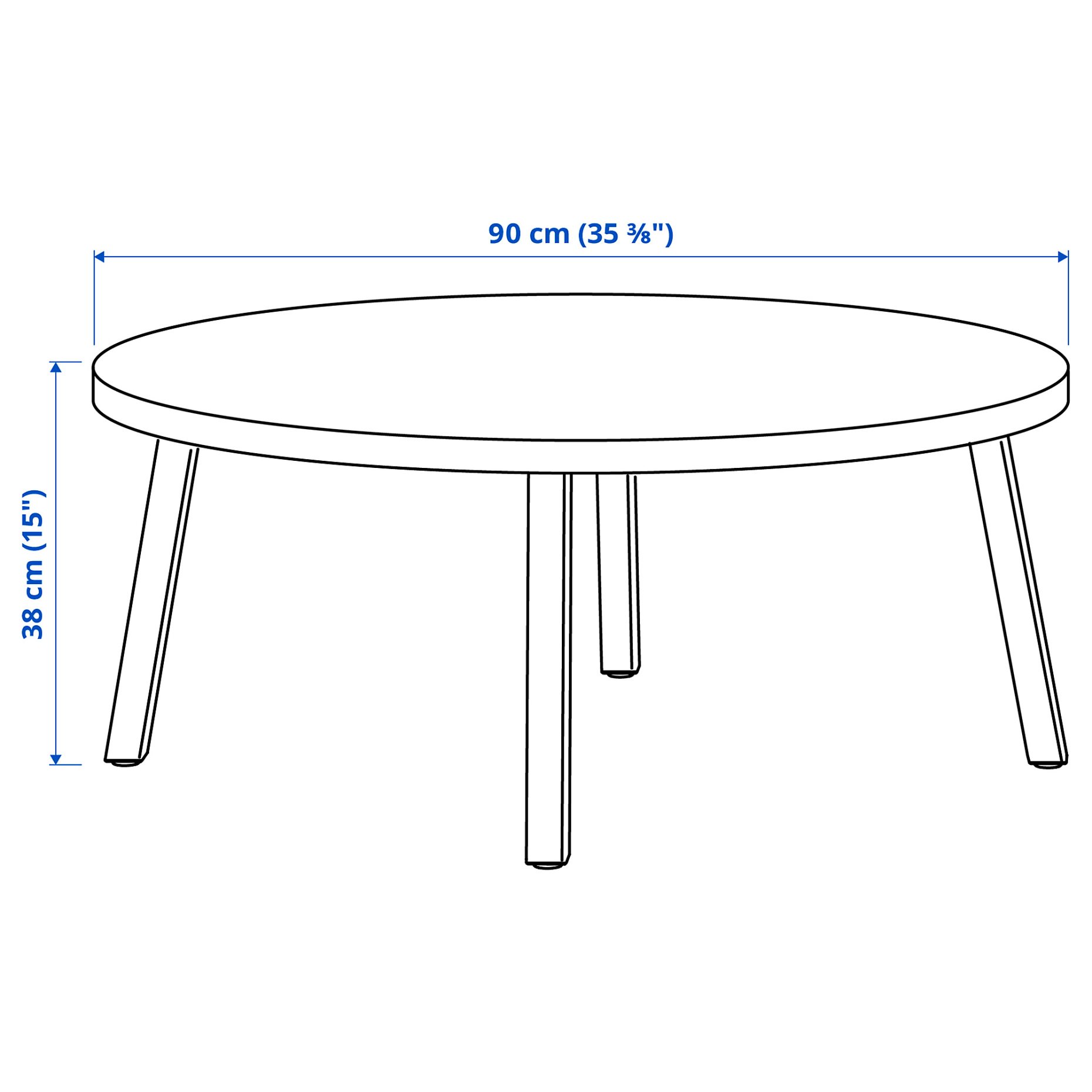 STOCKHOLM 2025, coffee table, 90 cm, 505.865.55