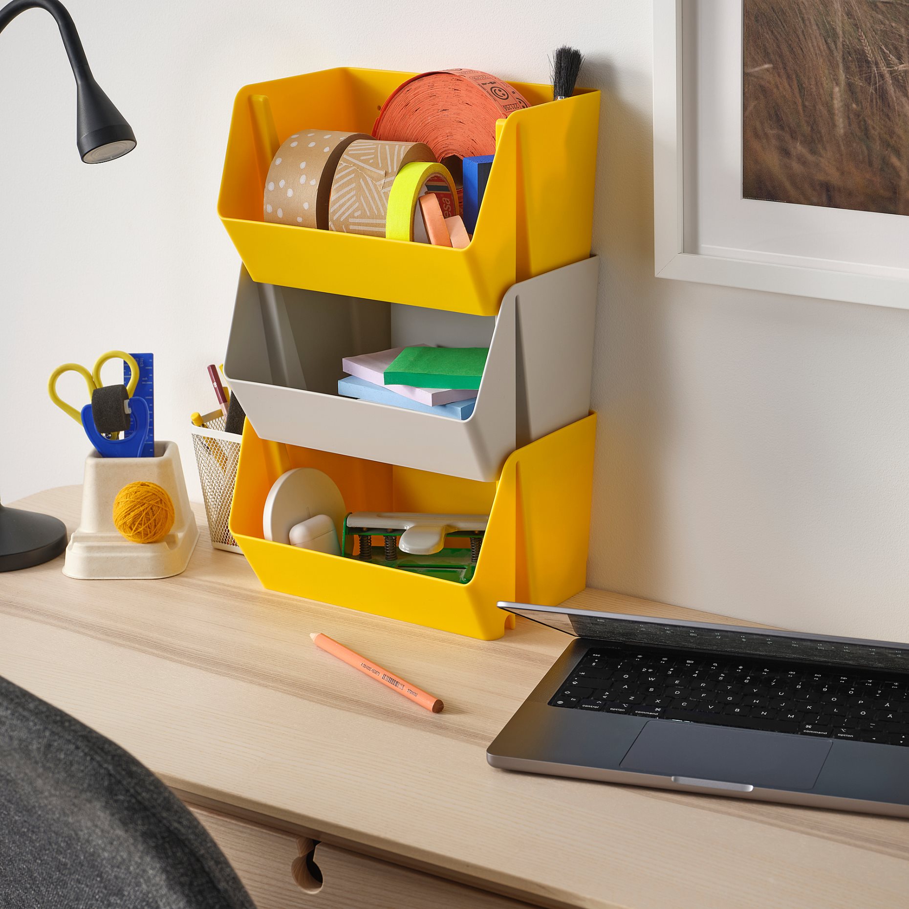FODERTRÅG, organiser for desk/wall, 25x18x15 cm, 505.907.60