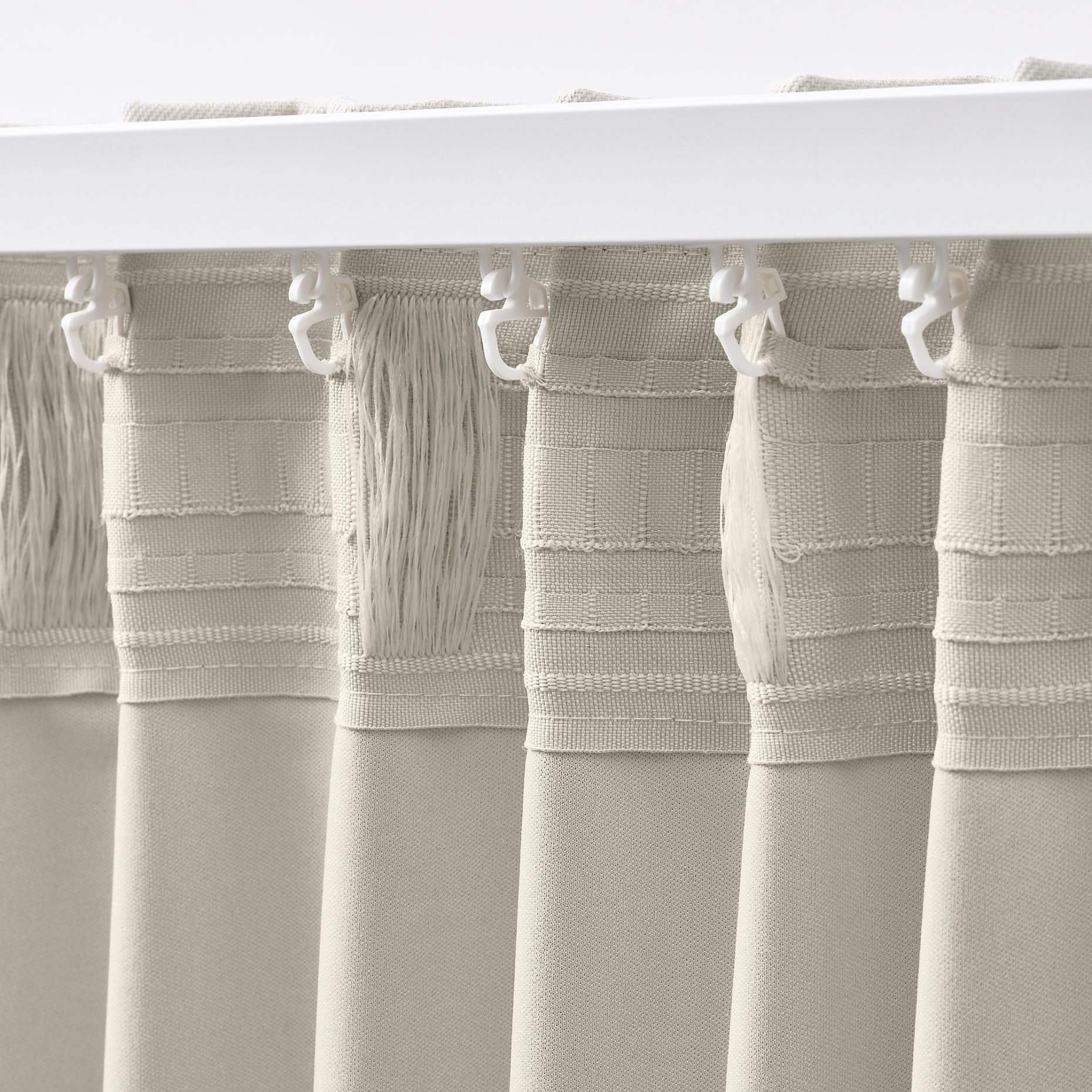 KORGMOTT, block-out curtains with heading tape/1 pair, 145x300 cm, 505.971.58