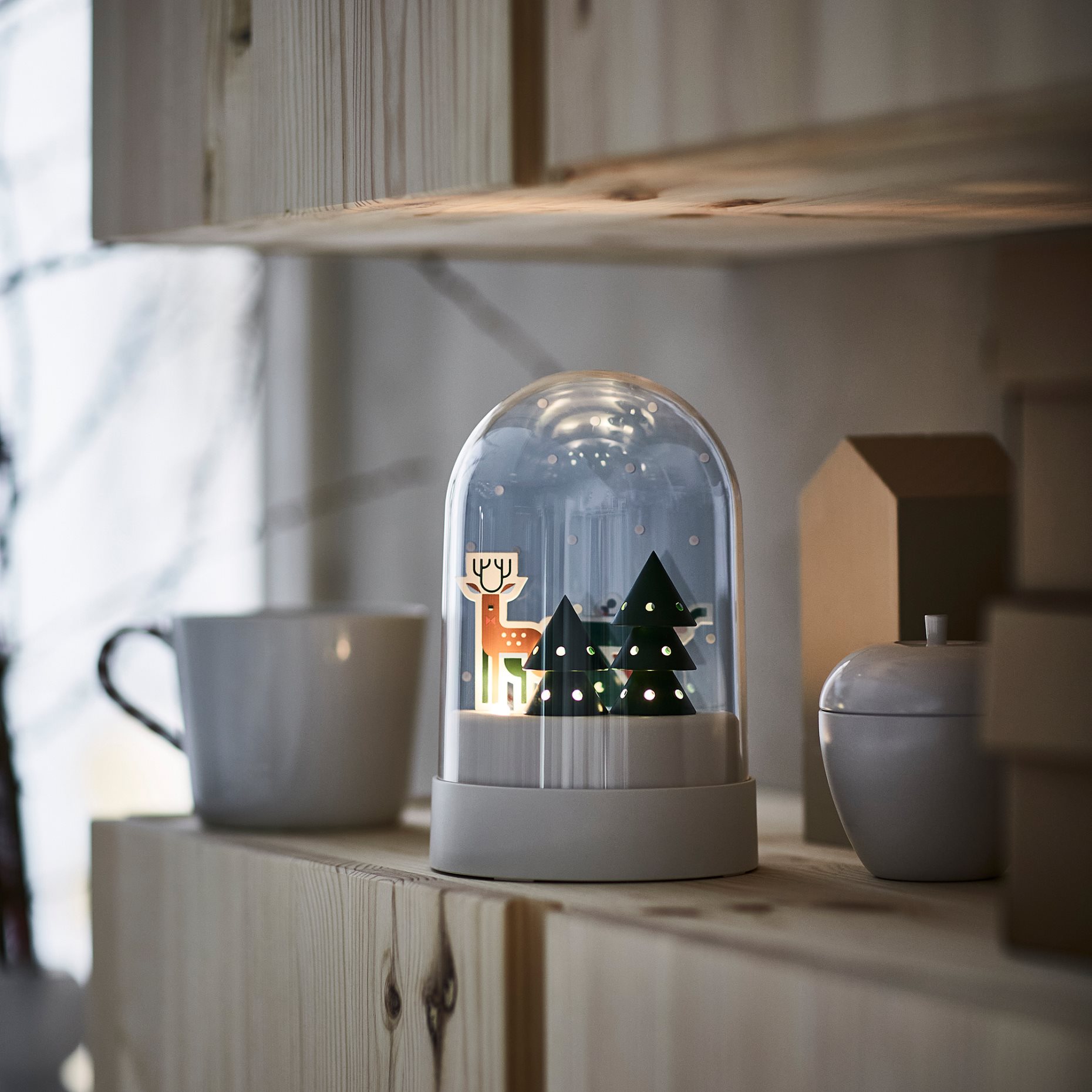 STRÅLA, decorative table lamp with built in LED light source, battery-operated, 506.066.43