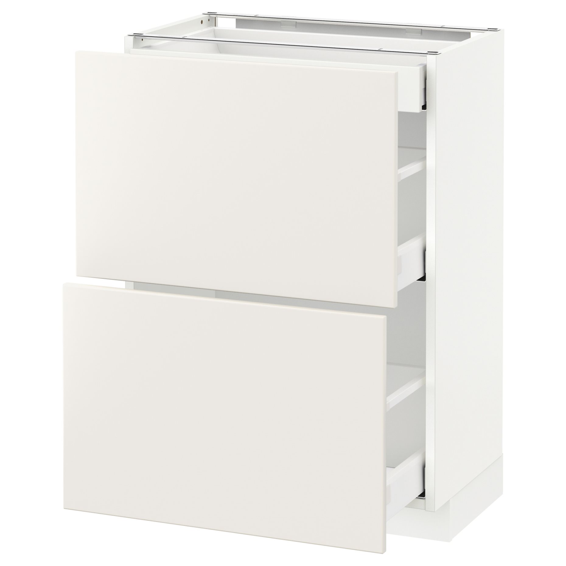 METOD/MAXIMERA, base cabinet with 2 fronts/3 drawers, 591.135.09