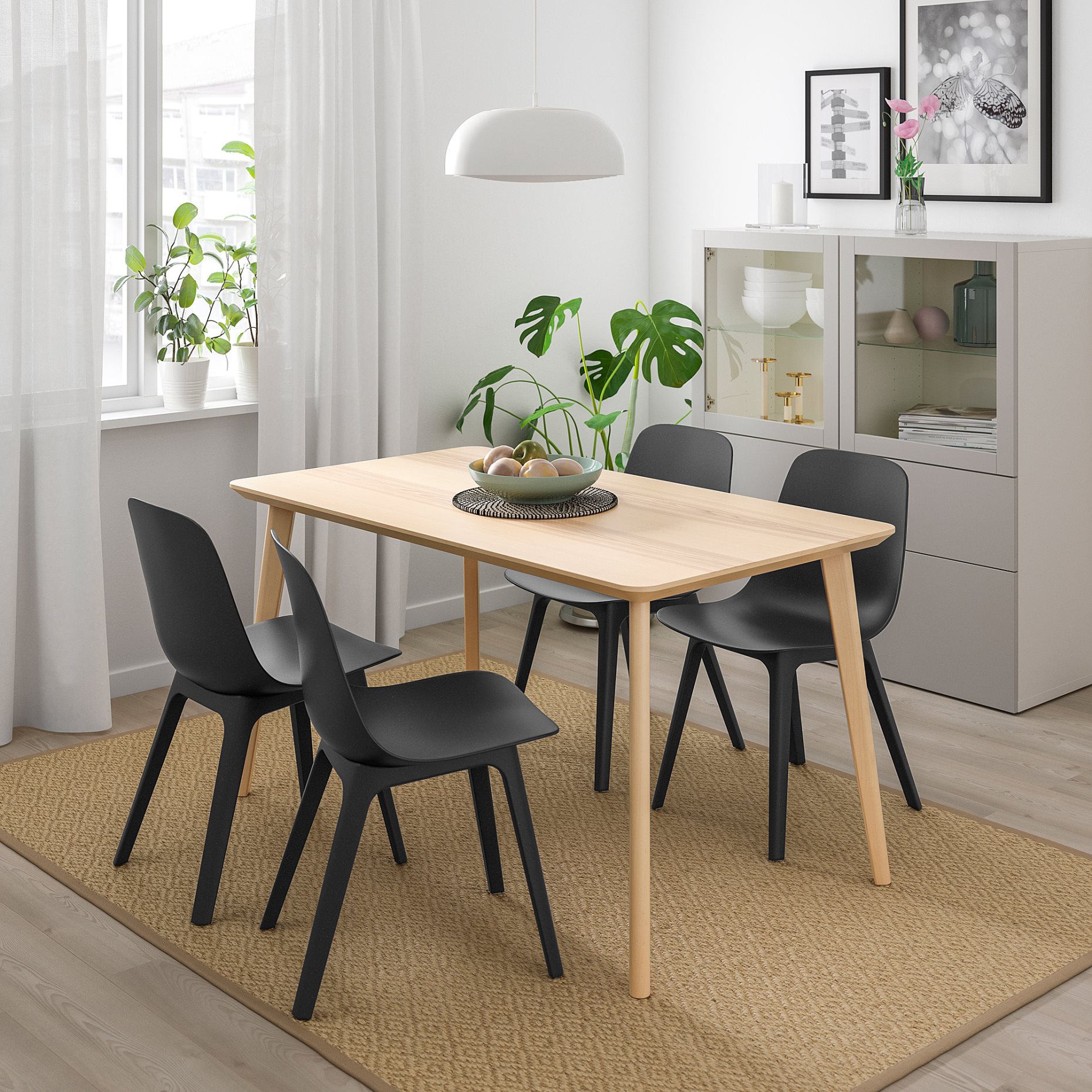 LISABO/ODGER, table and 4 chairs, 593.050.42