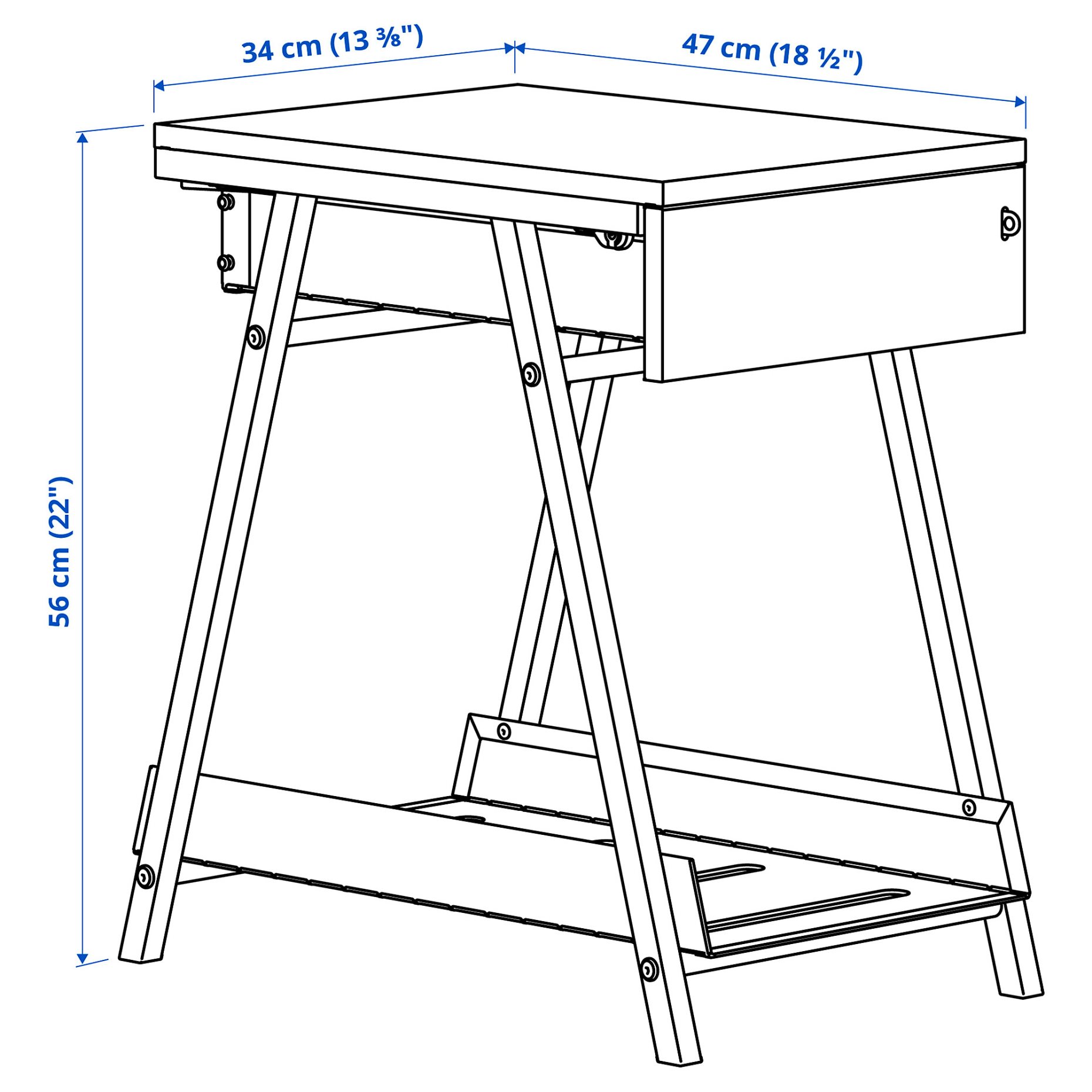 TROTTEN/FLINTAN, desk and storage combination with swivel chair, 594.249.45