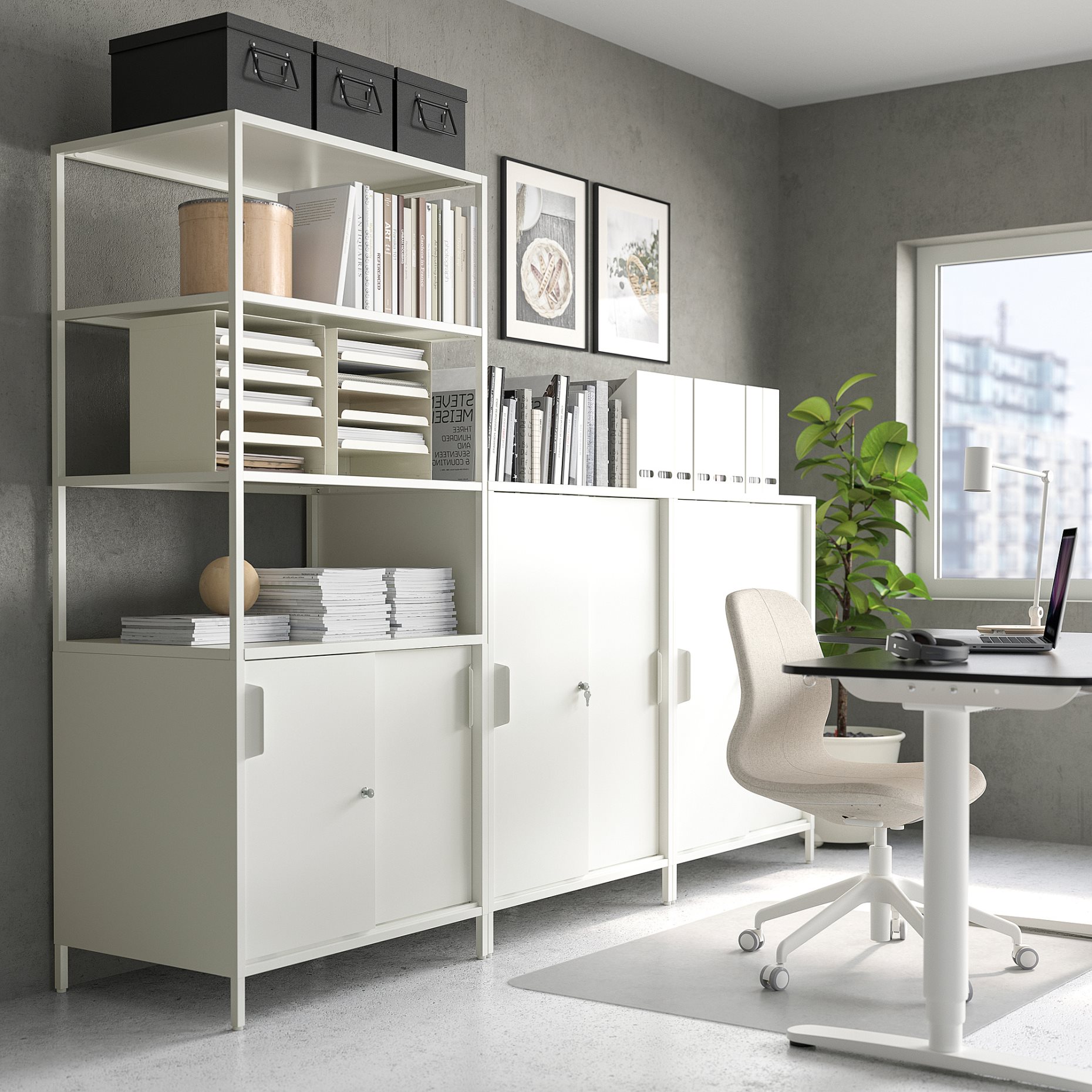 TROTTEN, cabinet with sliding doors, 160x110 cm, 594.296.60
