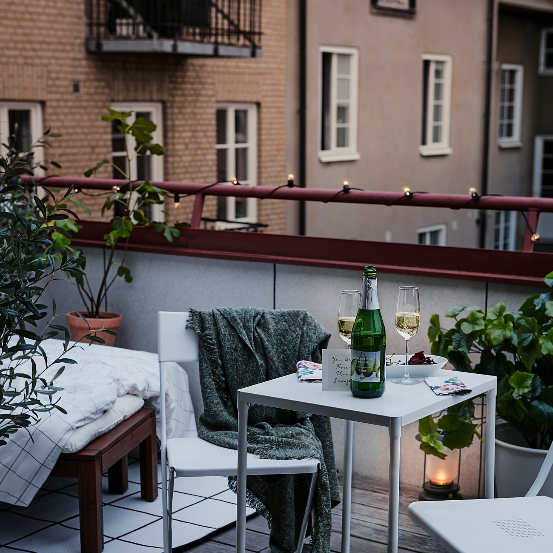 FEJAN, table and 2 folding chairs, outdoor, 594.349.49