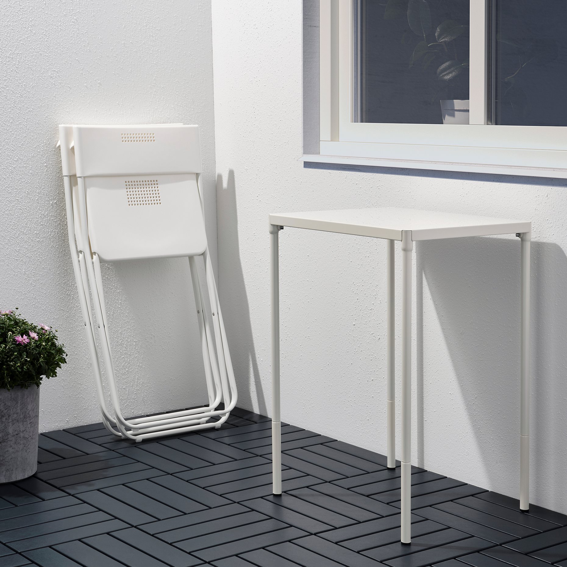 FEJAN, table and 2 folding chairs, outdoor, 594.349.49