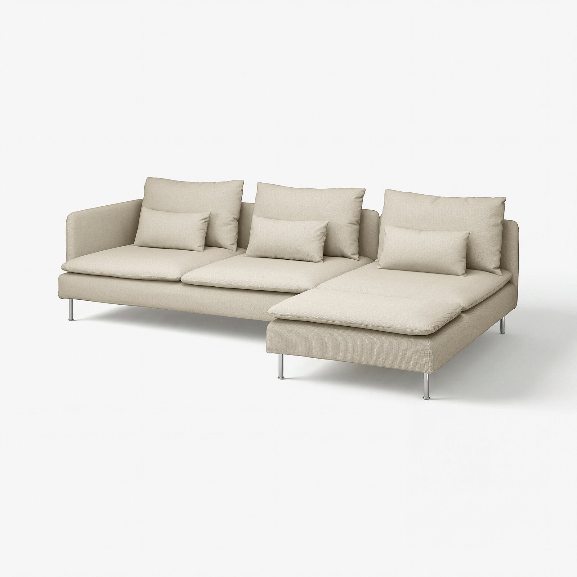 SÖDERHAMN, 4-seat sofa with chaise longue and open end, 594.497.00