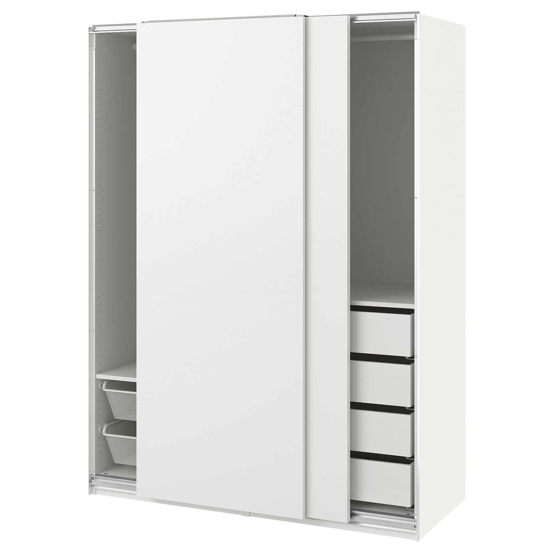 PAX/HASVIK, wardrobe combination, 150x66x201 cm, 595.156.10