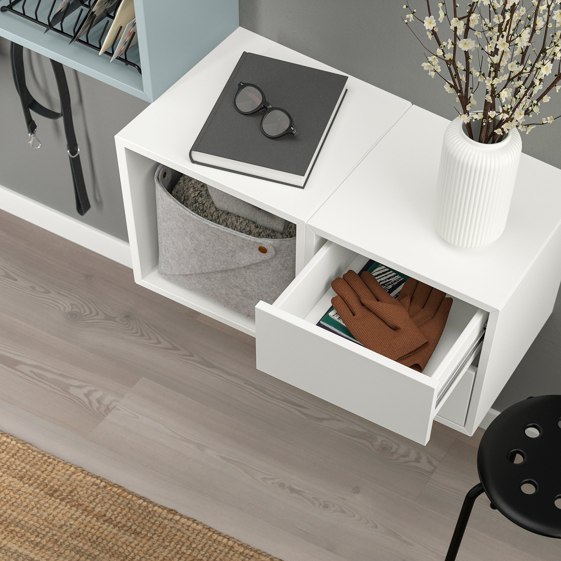 EKET, wall-mounted storage combination, 105x35x70 cm, 595.216.87