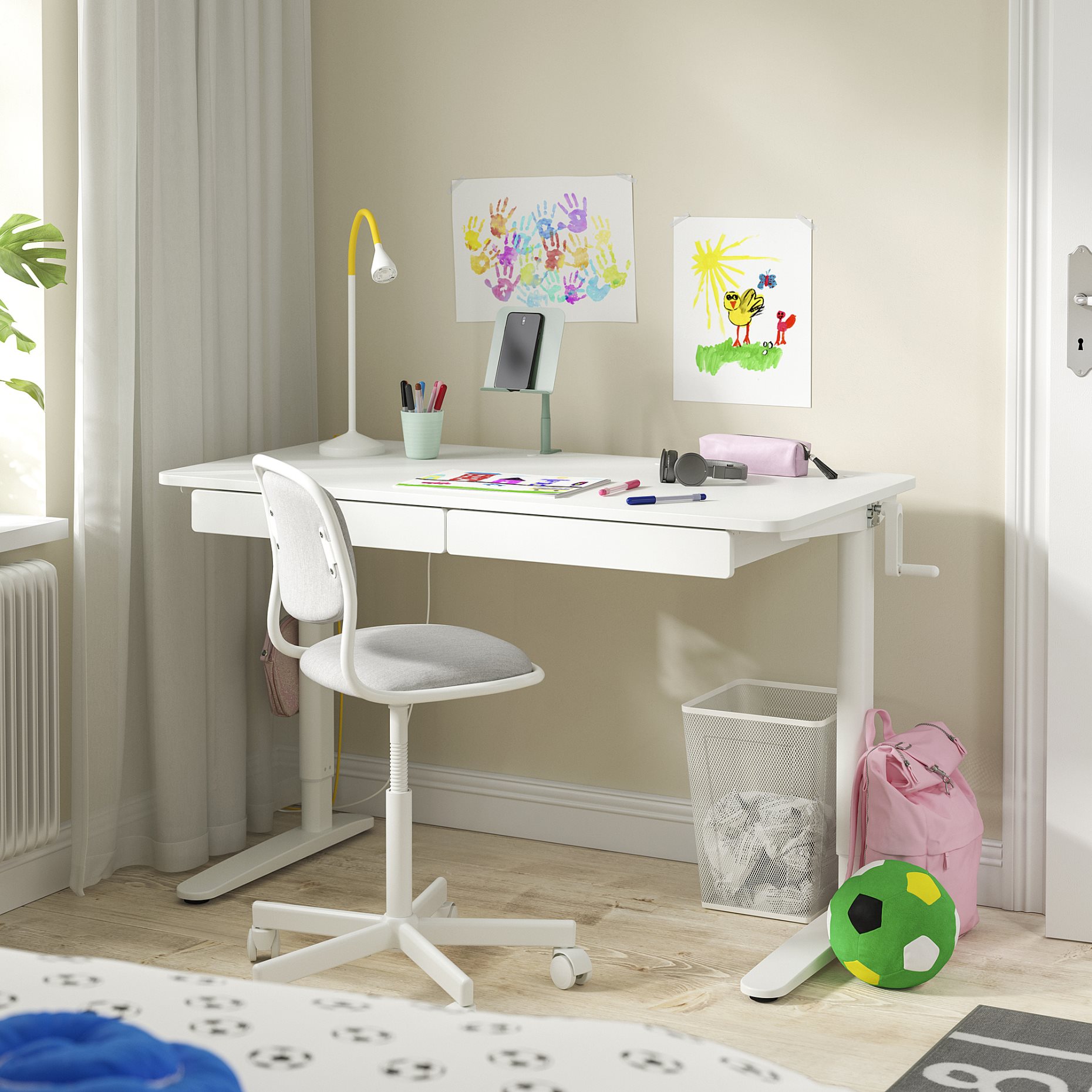 RELATERA, desk combination sit/stand, 117x60 cm, 595.557.62