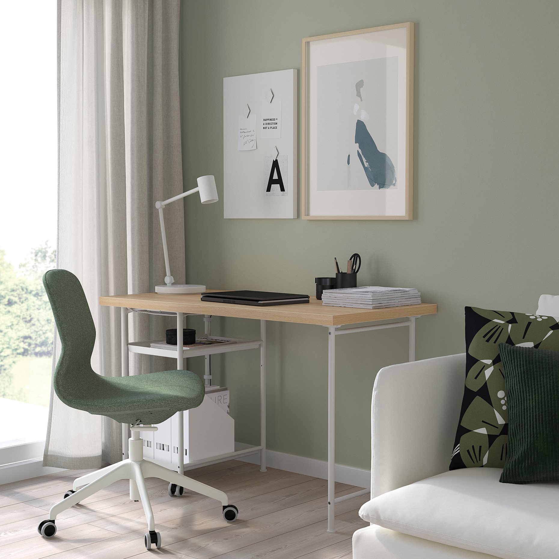 LAGKAPTEN/SPAND, desk, 120x60 cm, 595.636.15