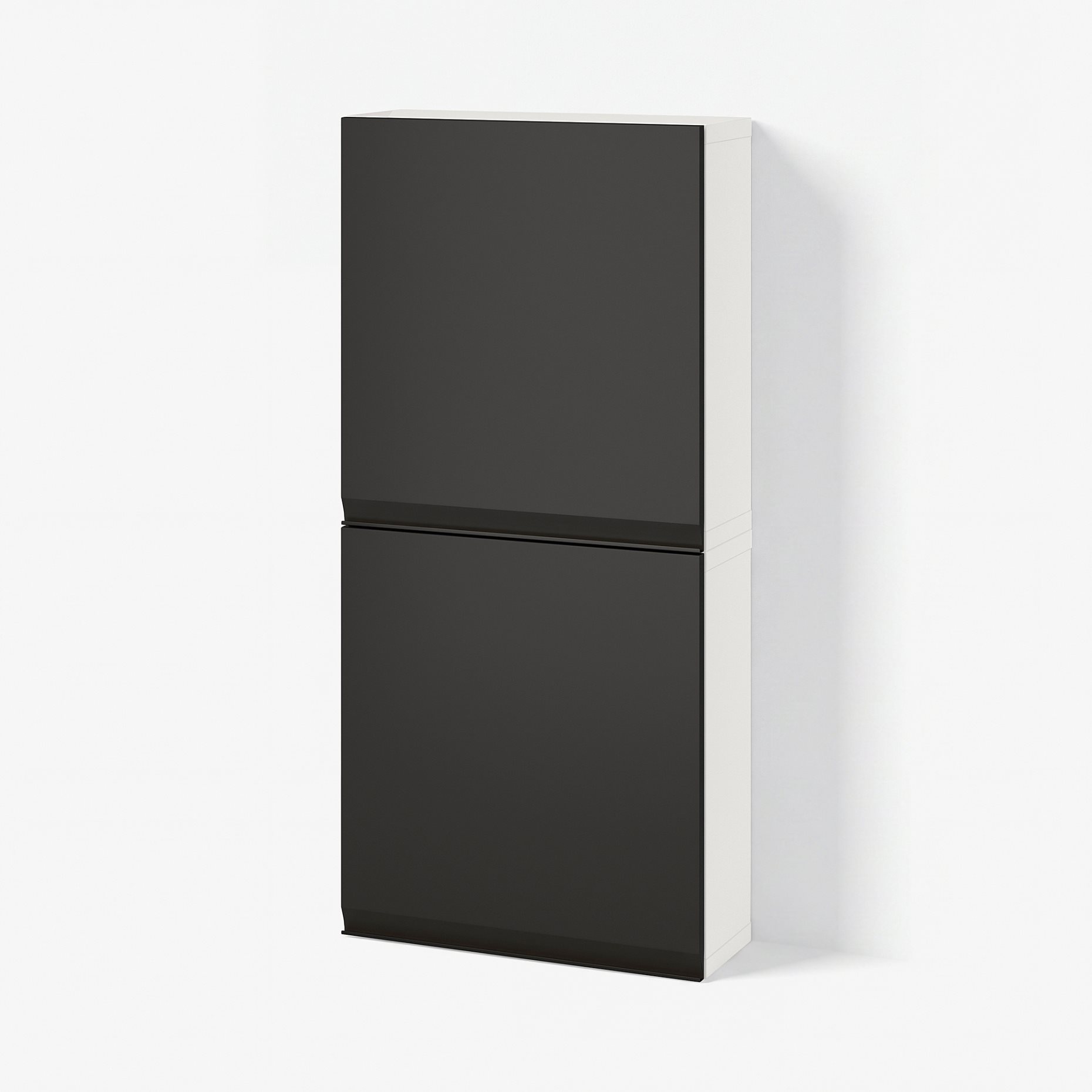 BESTÅ, wall cabinet with 2 doors, 60x22x128 cm, 595.693.49