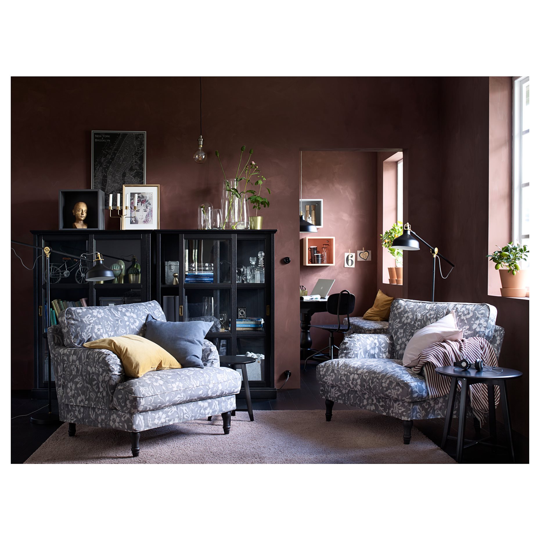 MALSJÖ, Ντουλάπι βιτρίνα, 603.034.81