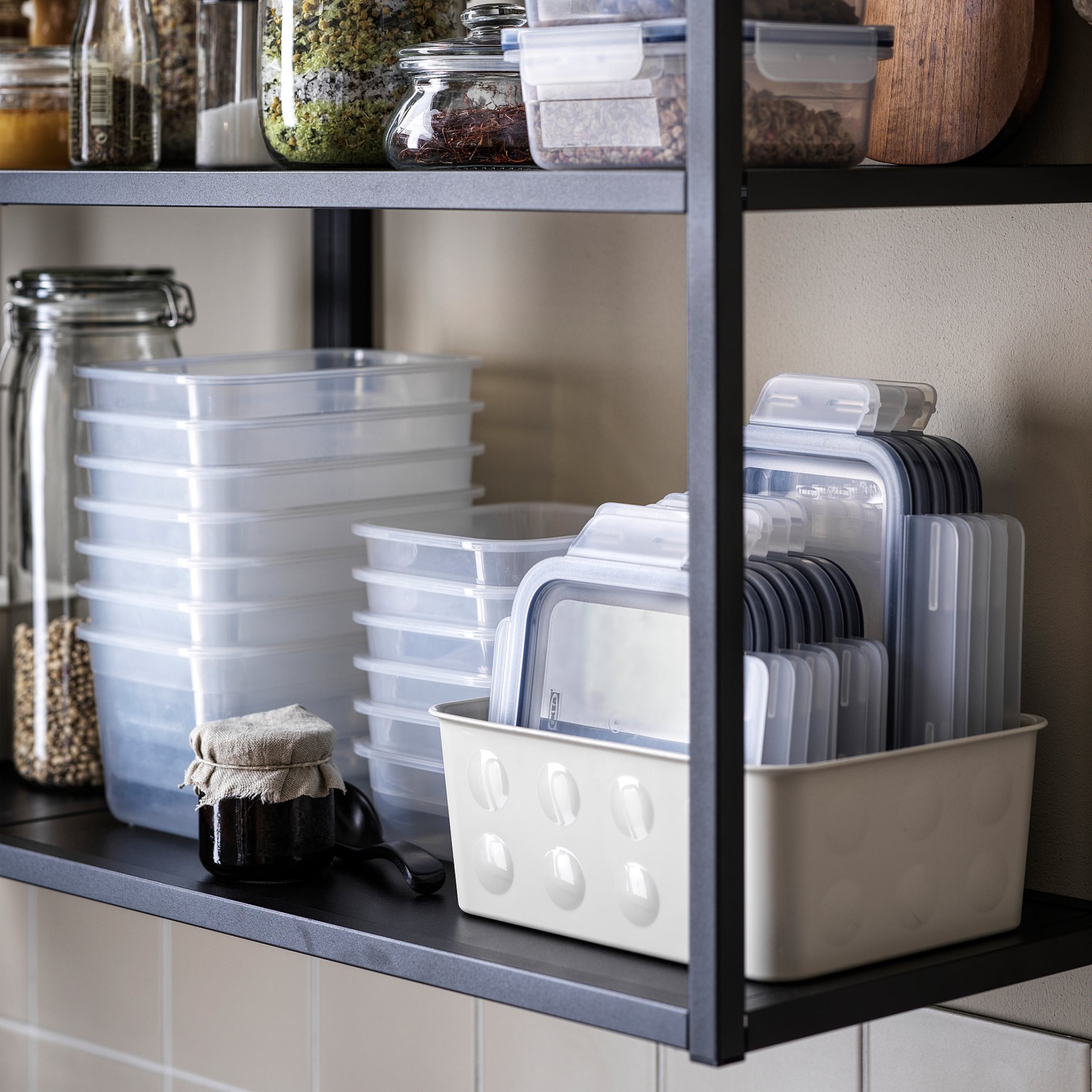 IKEA 365+, food container rectangular/plastic, 2.0 l, 603.591.52