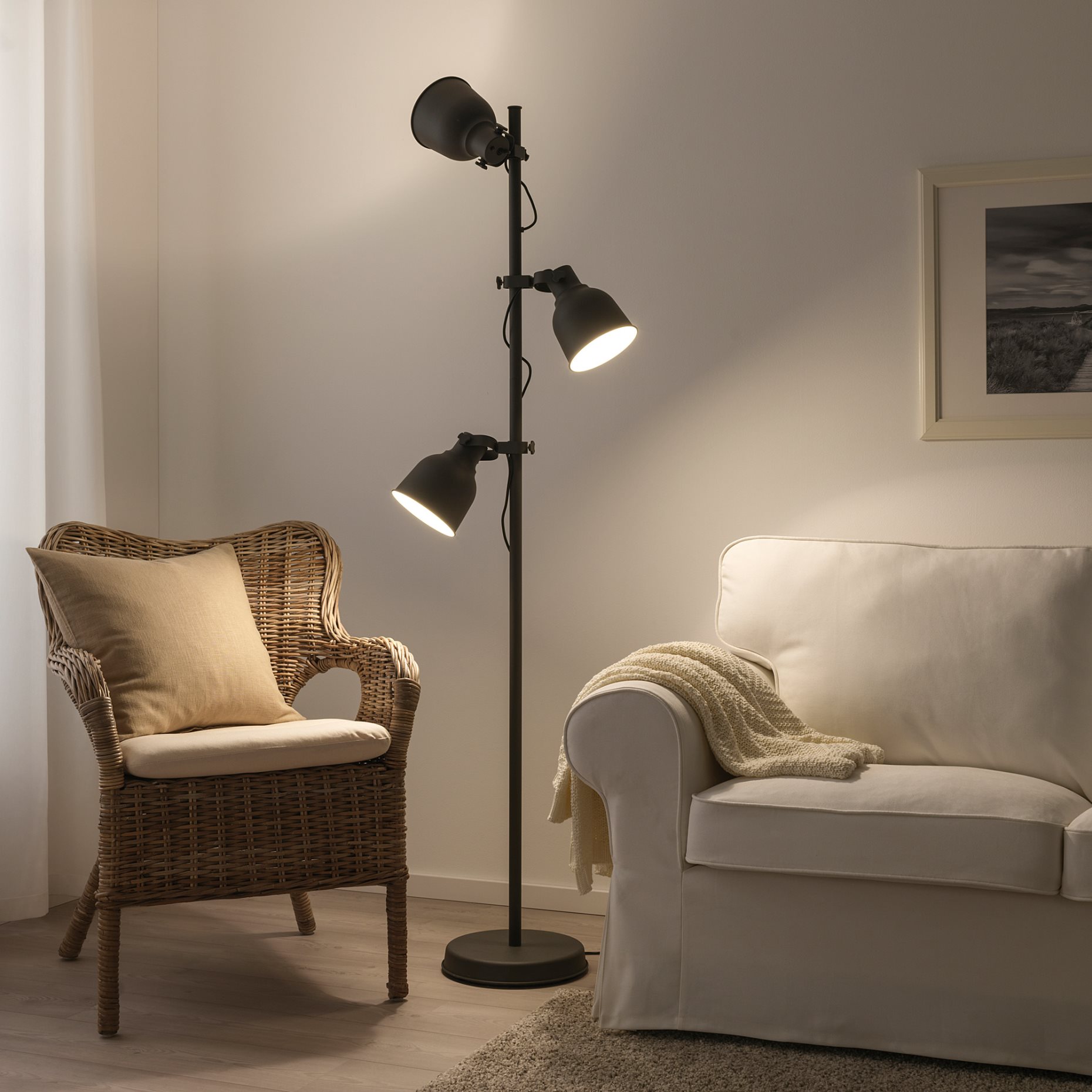 HEKTAR, floor lamp with 3-spot, 603.936.03