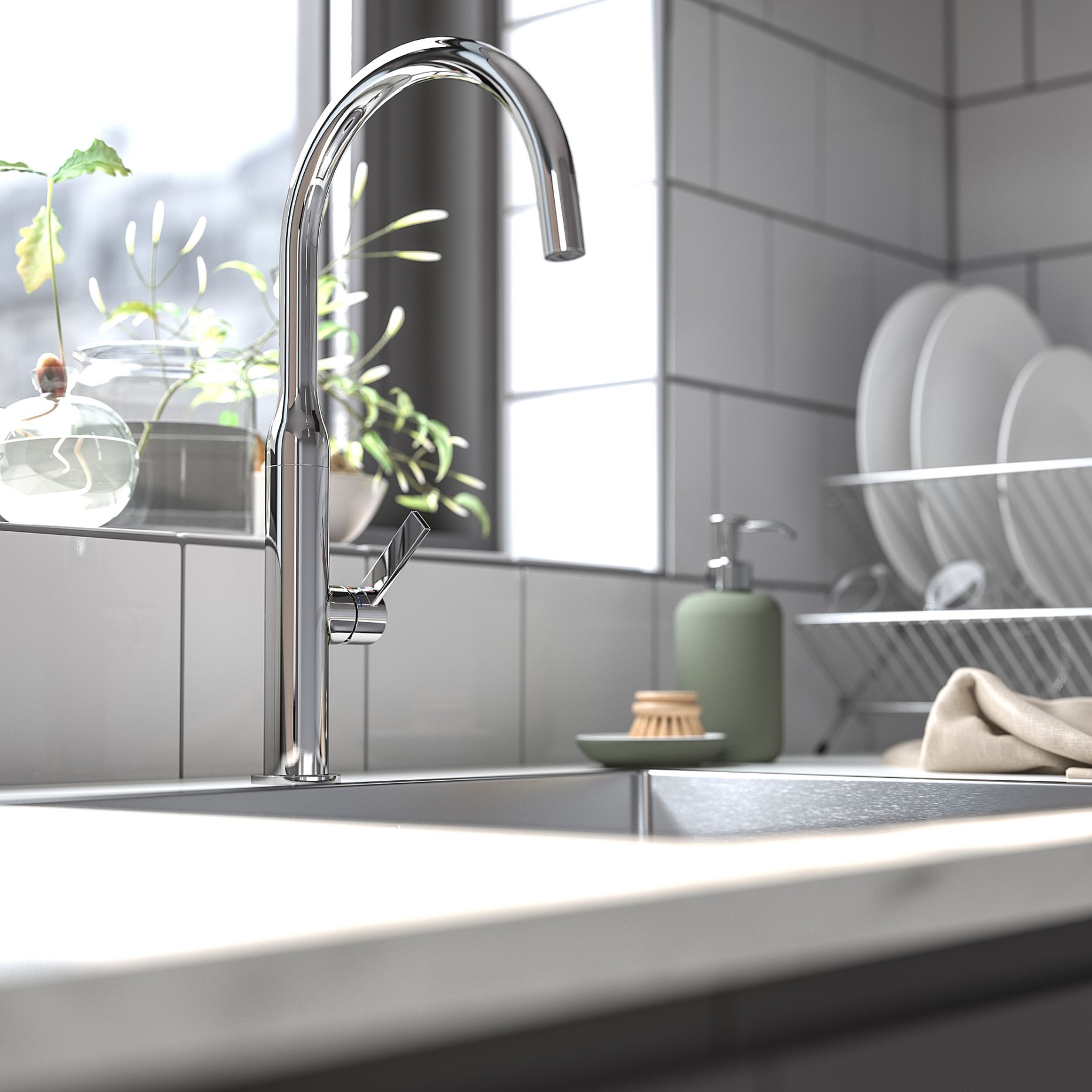 NYVATTNET, kitchen mixer tap, 604.896.34