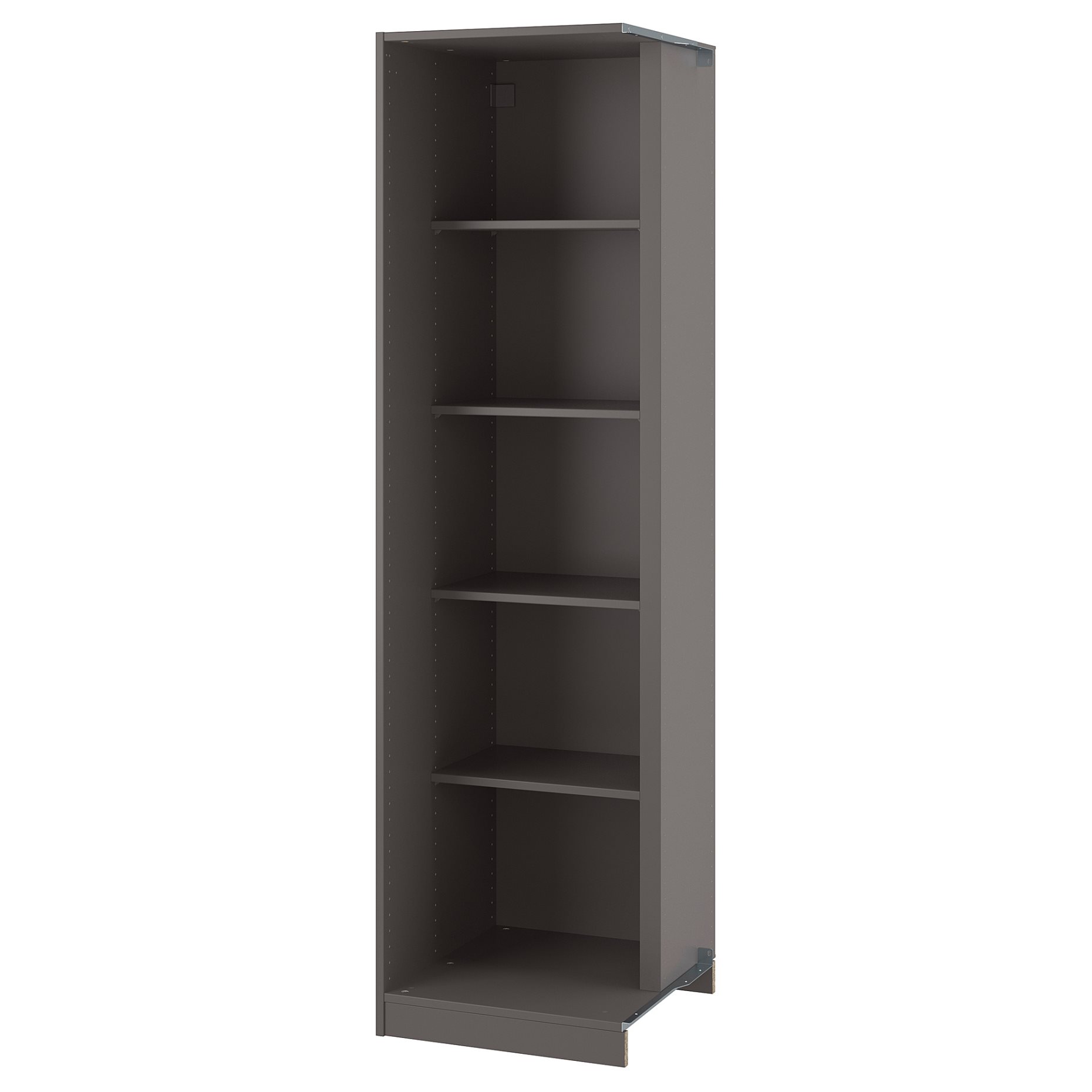 PAX, add-on corner unit with 4 shelves, 53x58x201 cm, 605.151.19