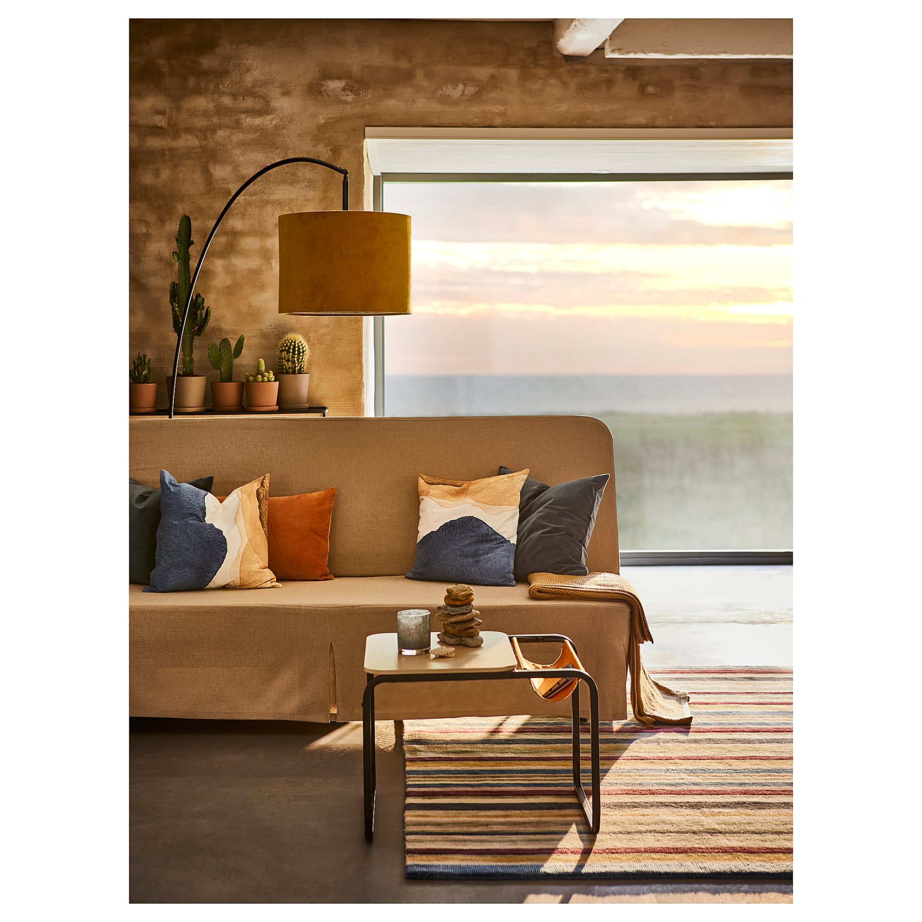 ELLJUSSPÅR, rug low pile/striped handmade, 170x240 cm, 605.414.77