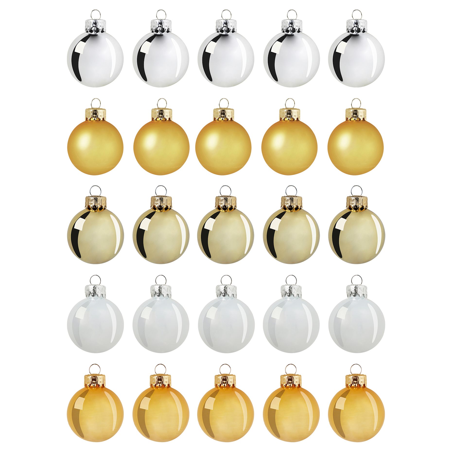 VINTERFINT, decoration bauble/glass/25pack, 3.5 cm, 605.534.08