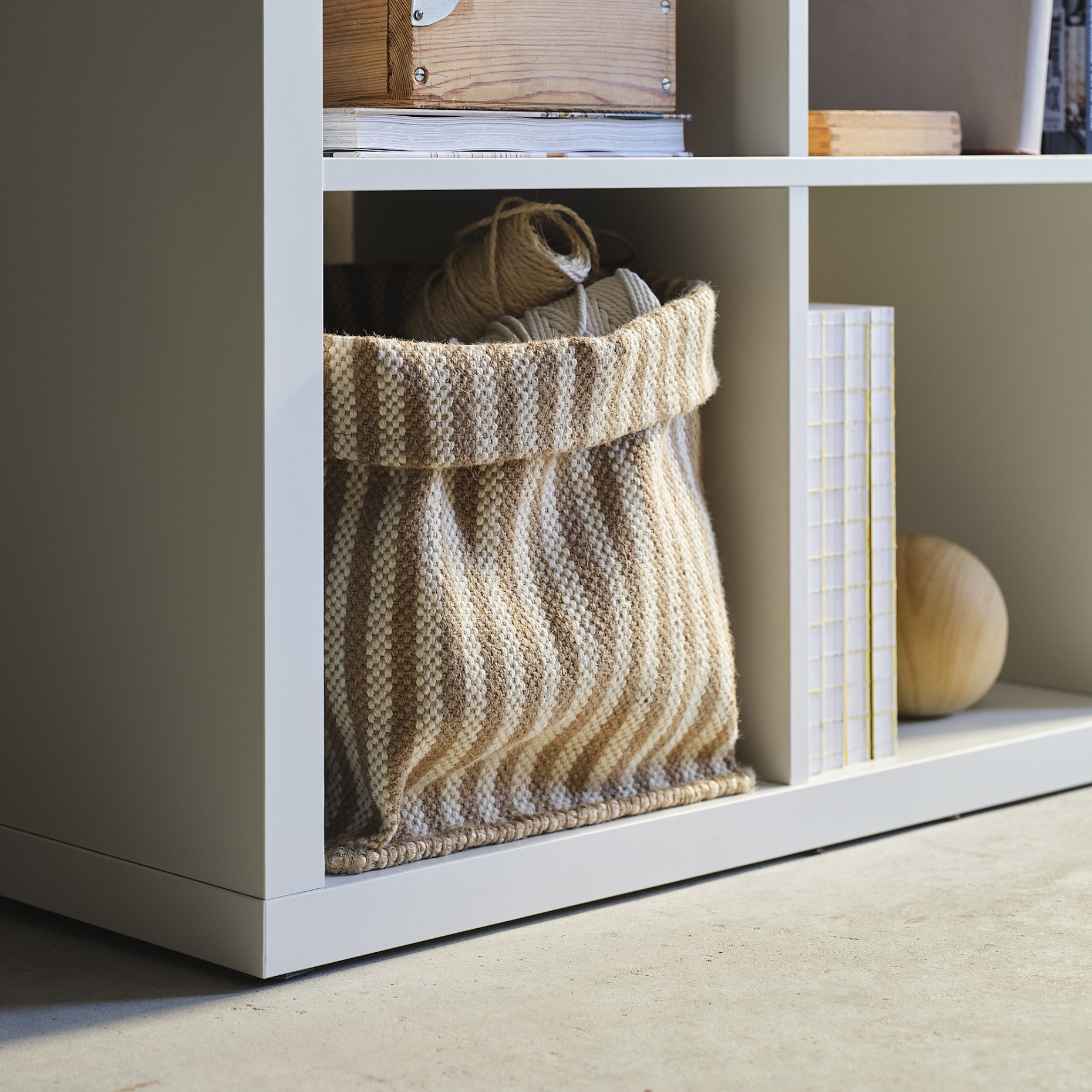 MÄVINN, handmade basket, 30x30x35 cm, 606.010.13