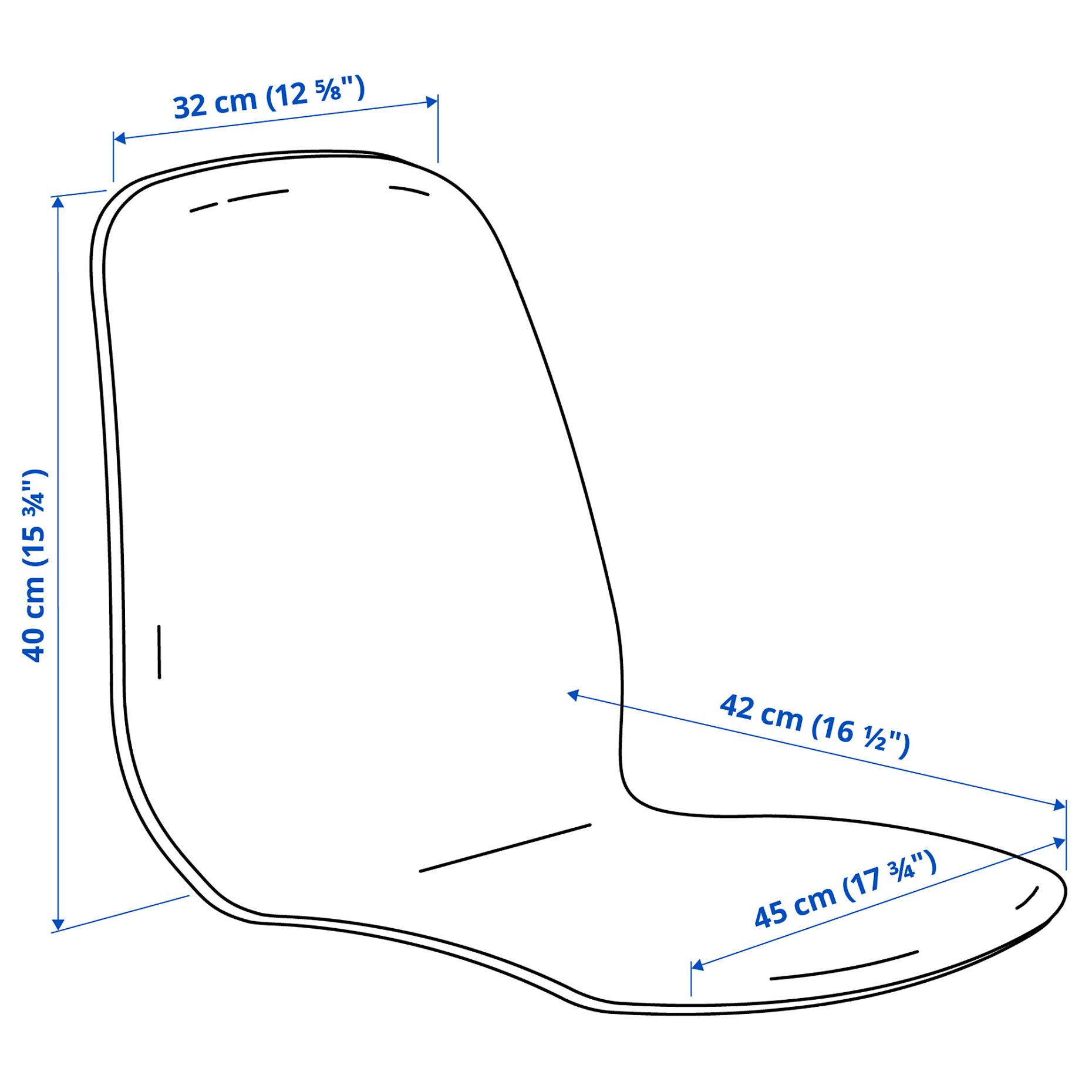 SKÅLSTA, seat shell, 606.117.95