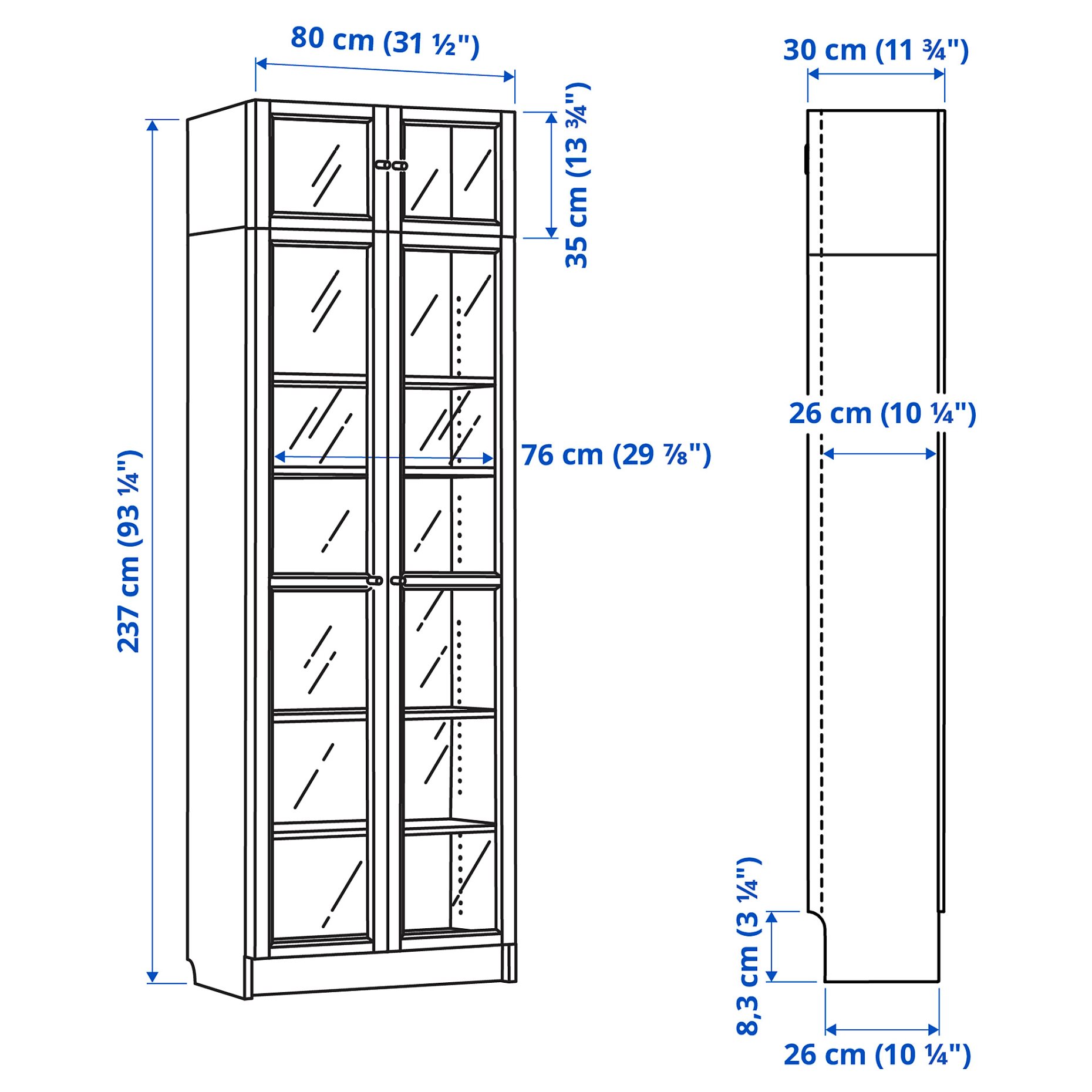 BILLY/OXBERG, βιβλιοθήκη, 692.177.14