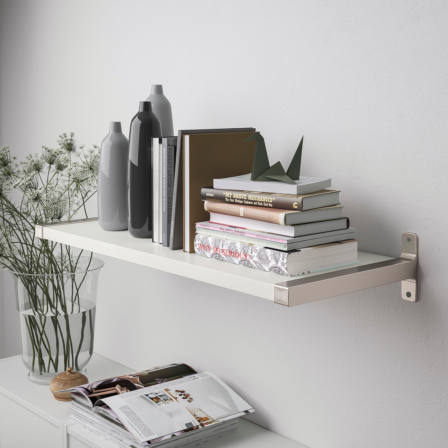 BERGSHULT/GRANHULT, wall shelf, 80x30 cm, 692.908.08