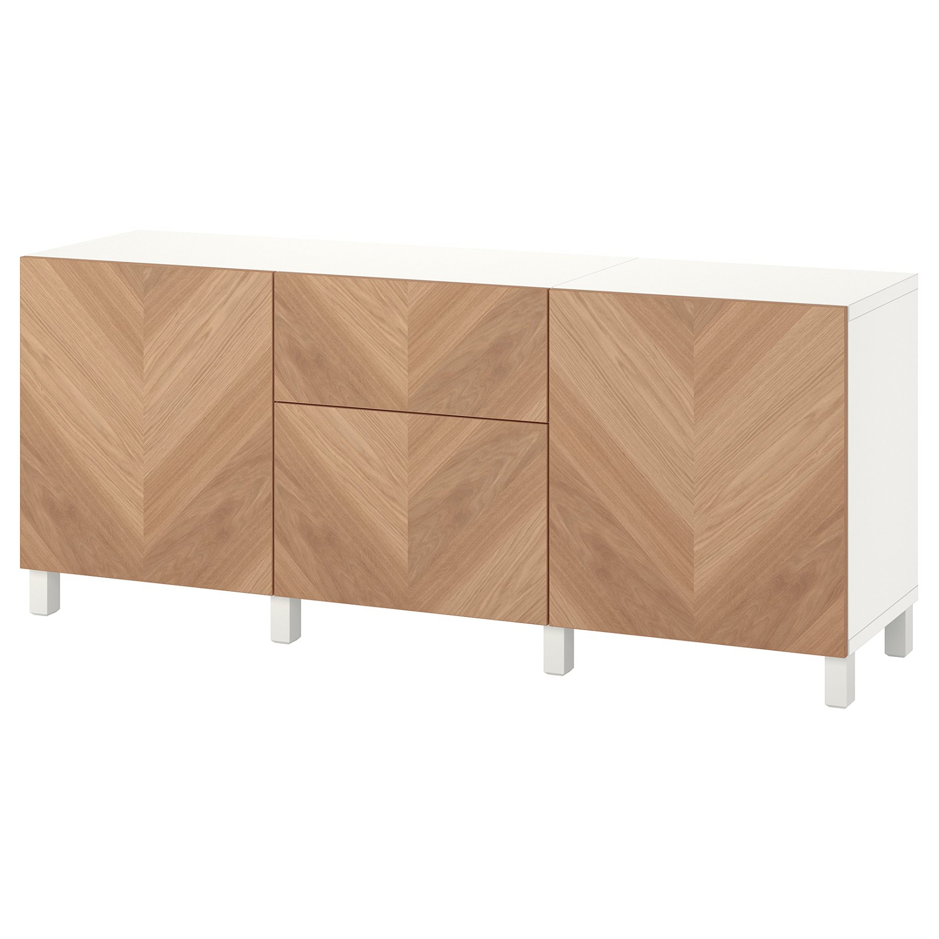 BESTÅ, storage combination with drawers push open, 180x42x74 cm, 694.218.52