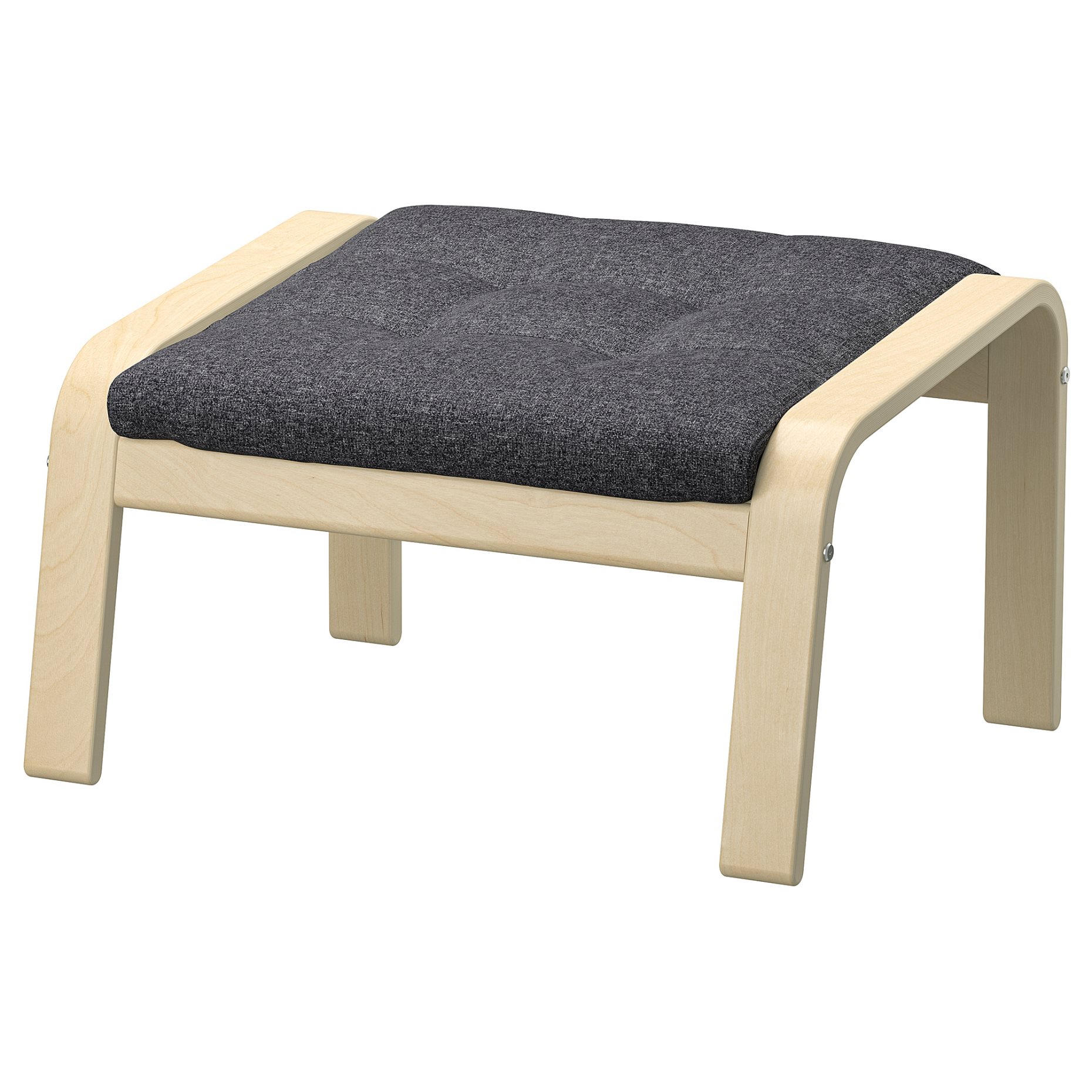 POÄNG, armchair and footstool, 695.020.75
