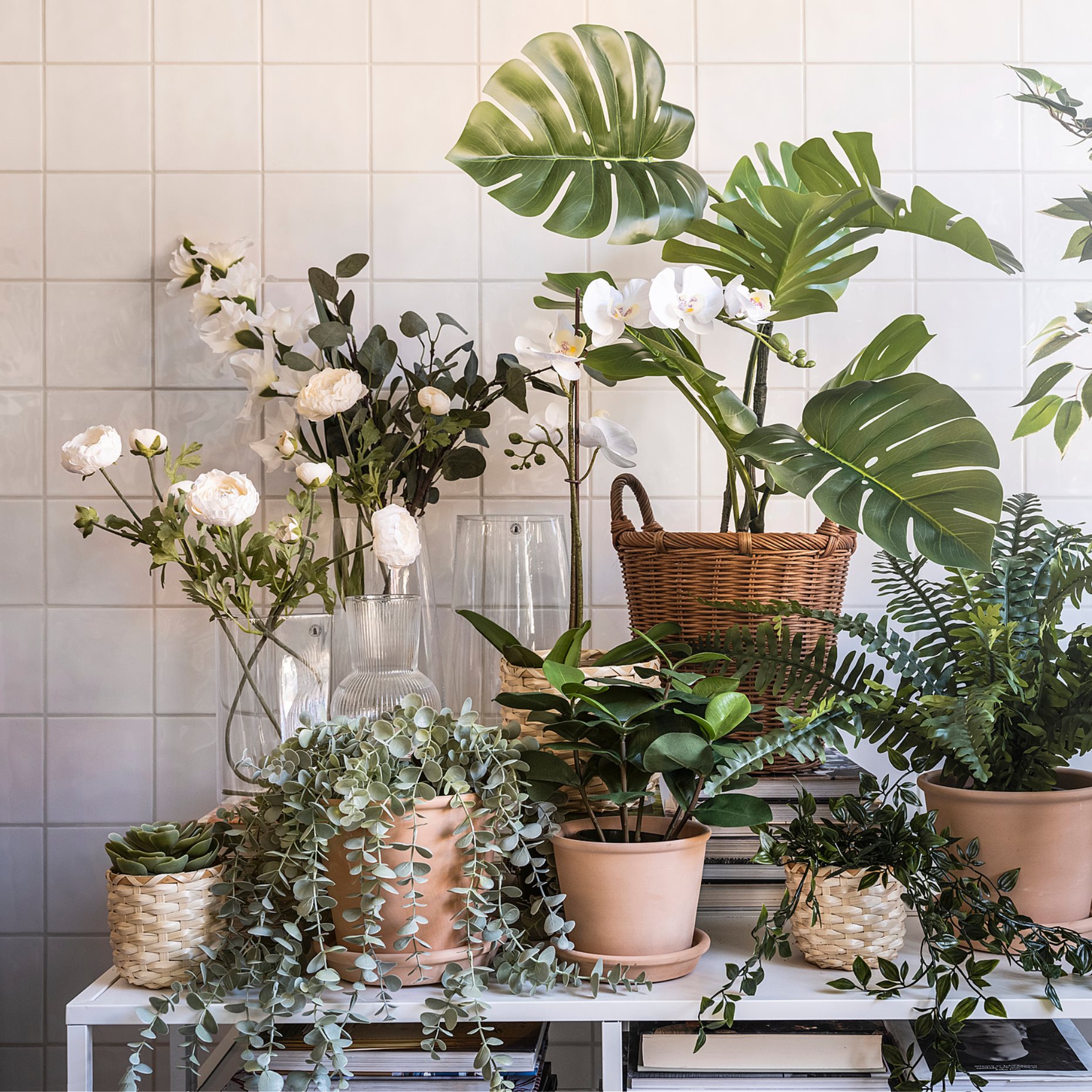 FEJKA, τεχνητό φυτό σε γλάστρα εσωτ./εξωτ. χώρου κρεμαστό/ευκάλυπτος, 9 cm, 704.668.11