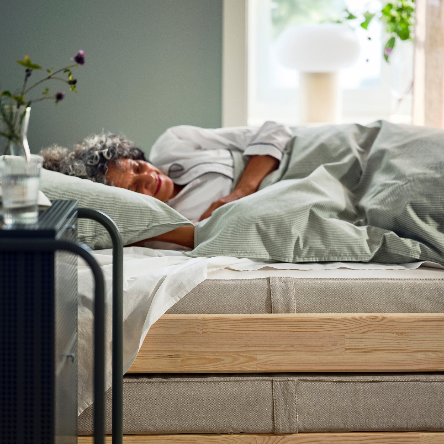 VANNAREID, στρώμα με ελατήρια σε θήκες/σκληρό, 80x200 cm, 704.867.29