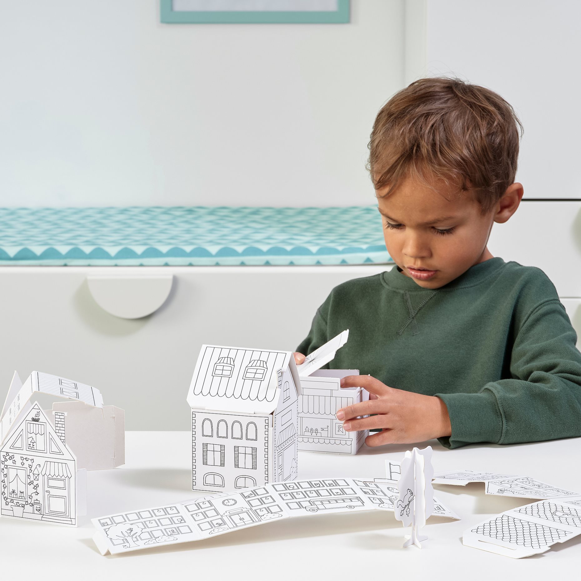 MÅLA, 10-pc cardboard town template set, 704.953.47